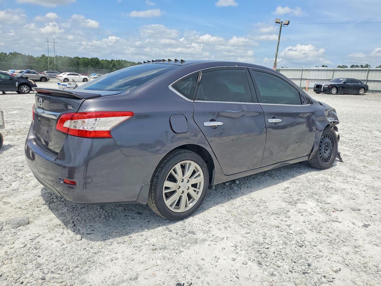 2015 Nissan Sentra Sl Silver vin: 3N1AB7APXFY325839