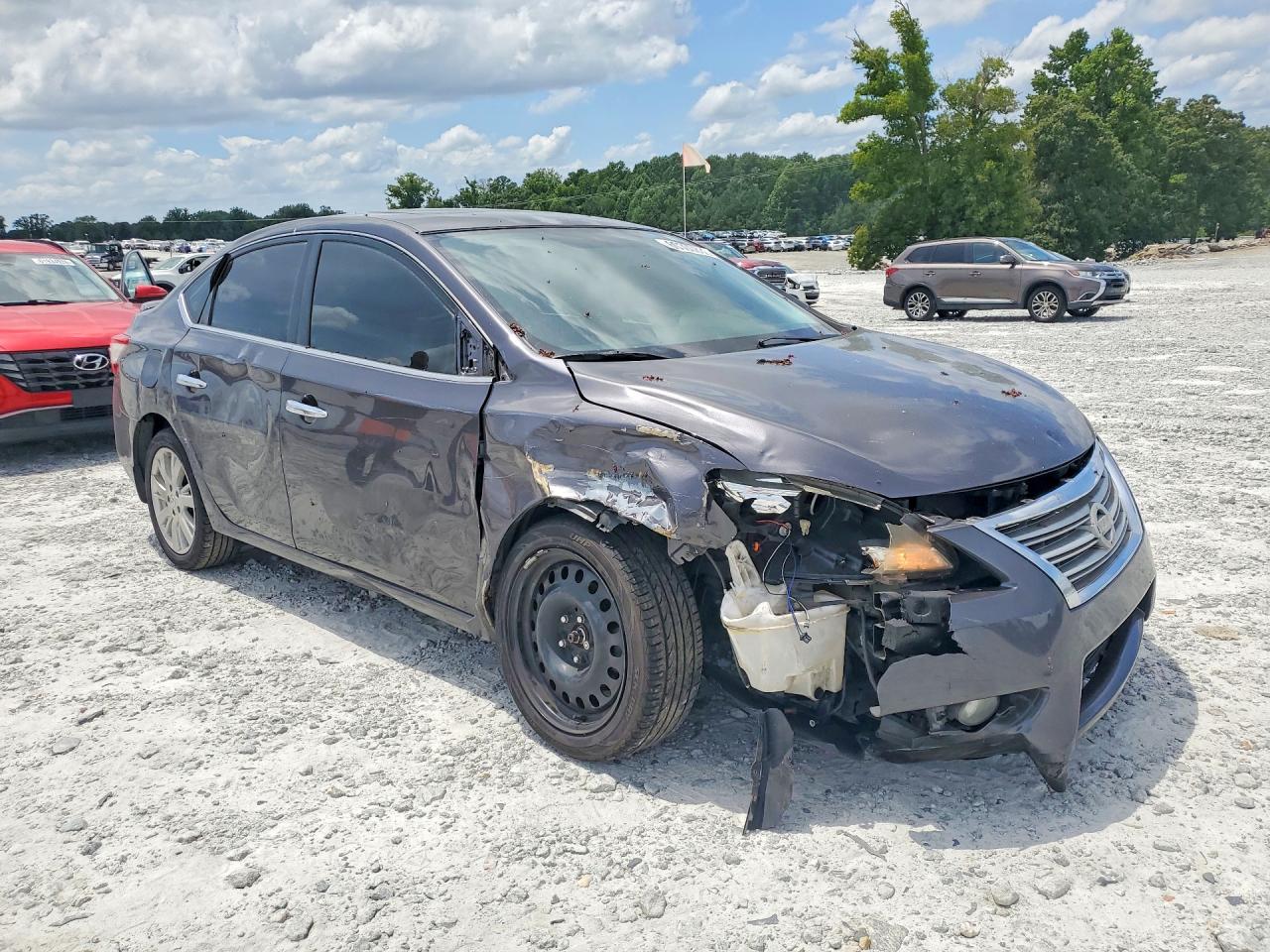 2015 Nissan Sentra Sl Silver vin: 3N1AB7APXFY325839