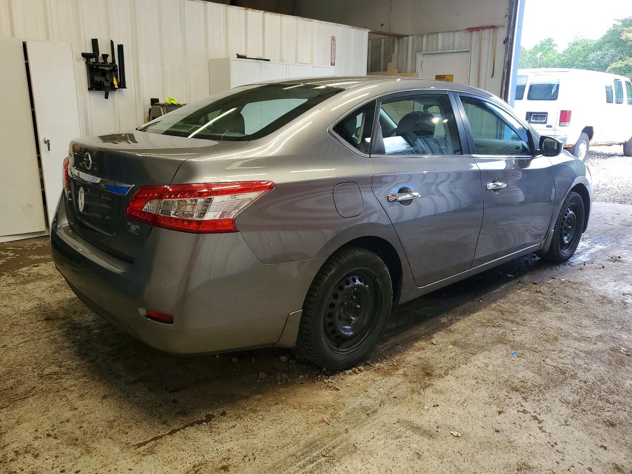 2015 Nissan Sentra S Gray vin: 3N1AB7APXFY327686