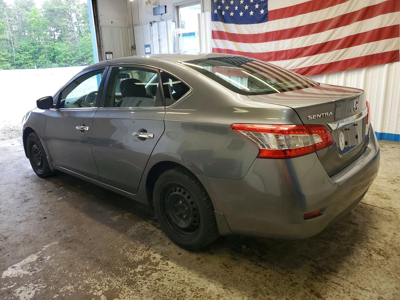 2015 Nissan Sentra S Gray vin: 3N1AB7APXFY327686