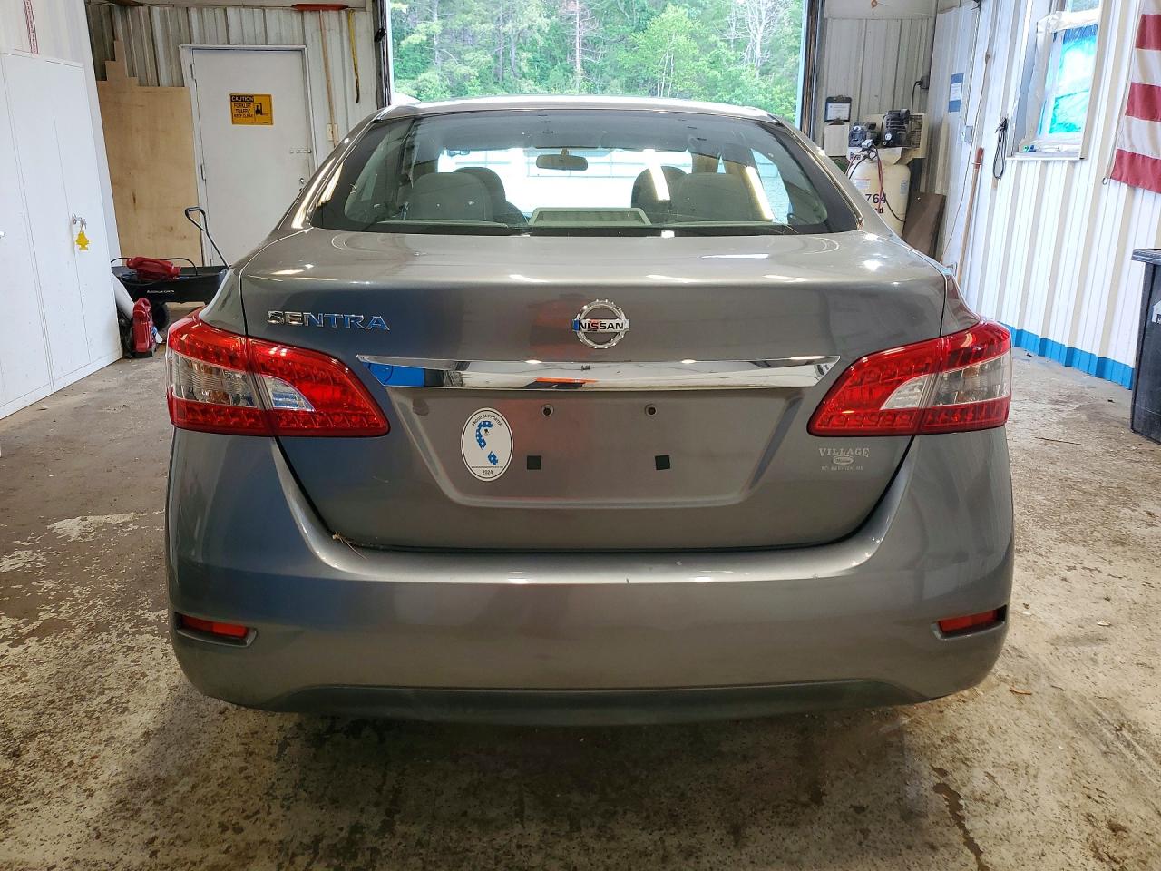 2015 Nissan Sentra S Gray vin: 3N1AB7APXFY327686
