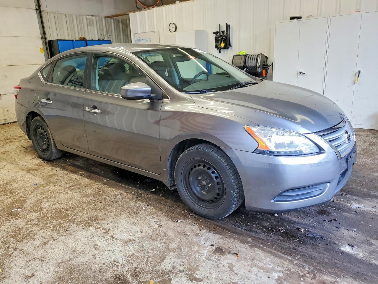 2015 Nissan Sentra S Gray vin: 3N1AB7APXFY327686