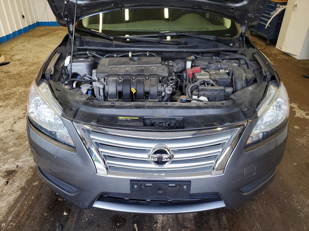 2015 Nissan Sentra S Gray vin: 3N1AB7APXFY327686
