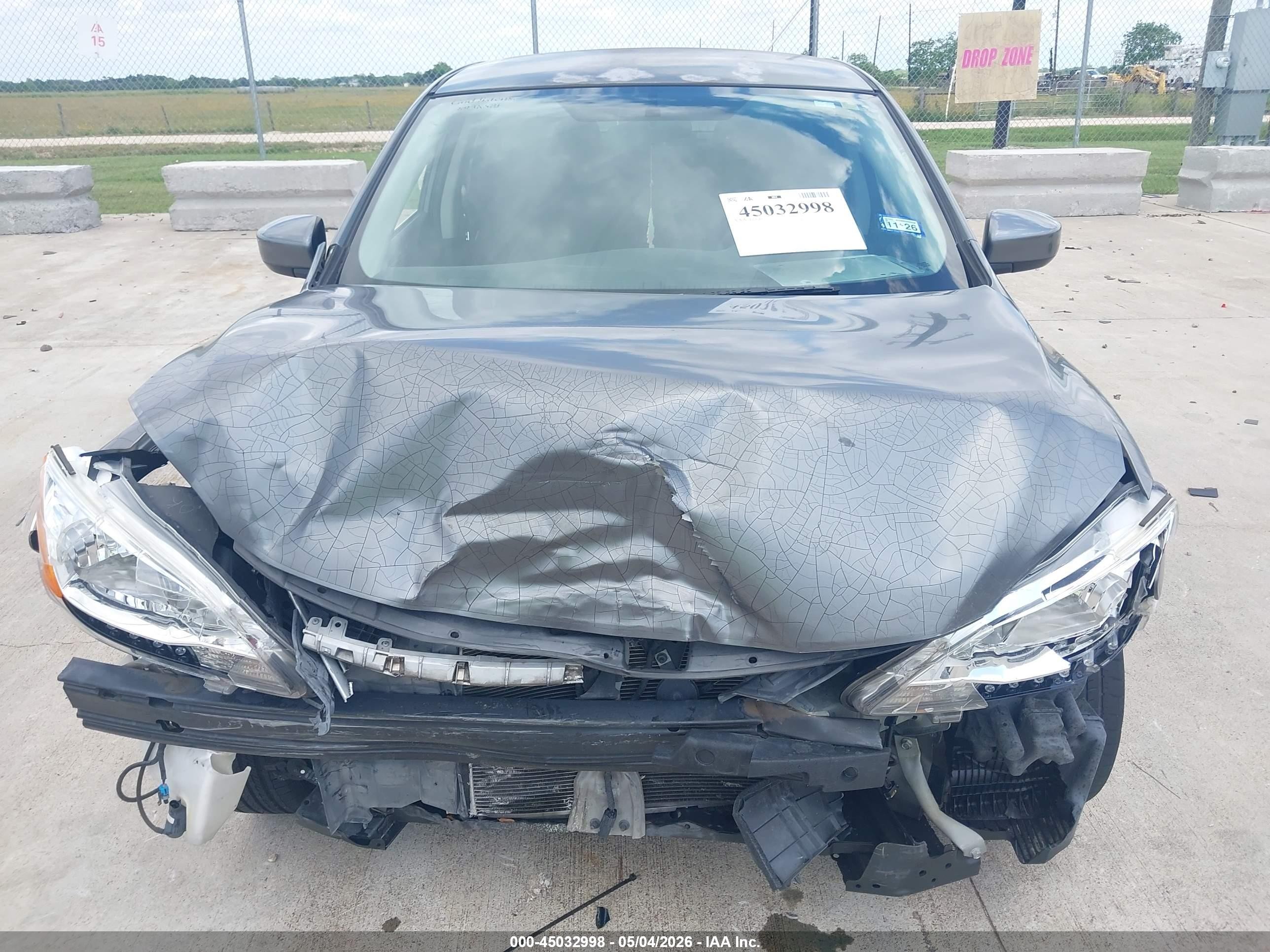 2015 Nissan Sentra S Gray vin: 3N1AB7APXFY332886