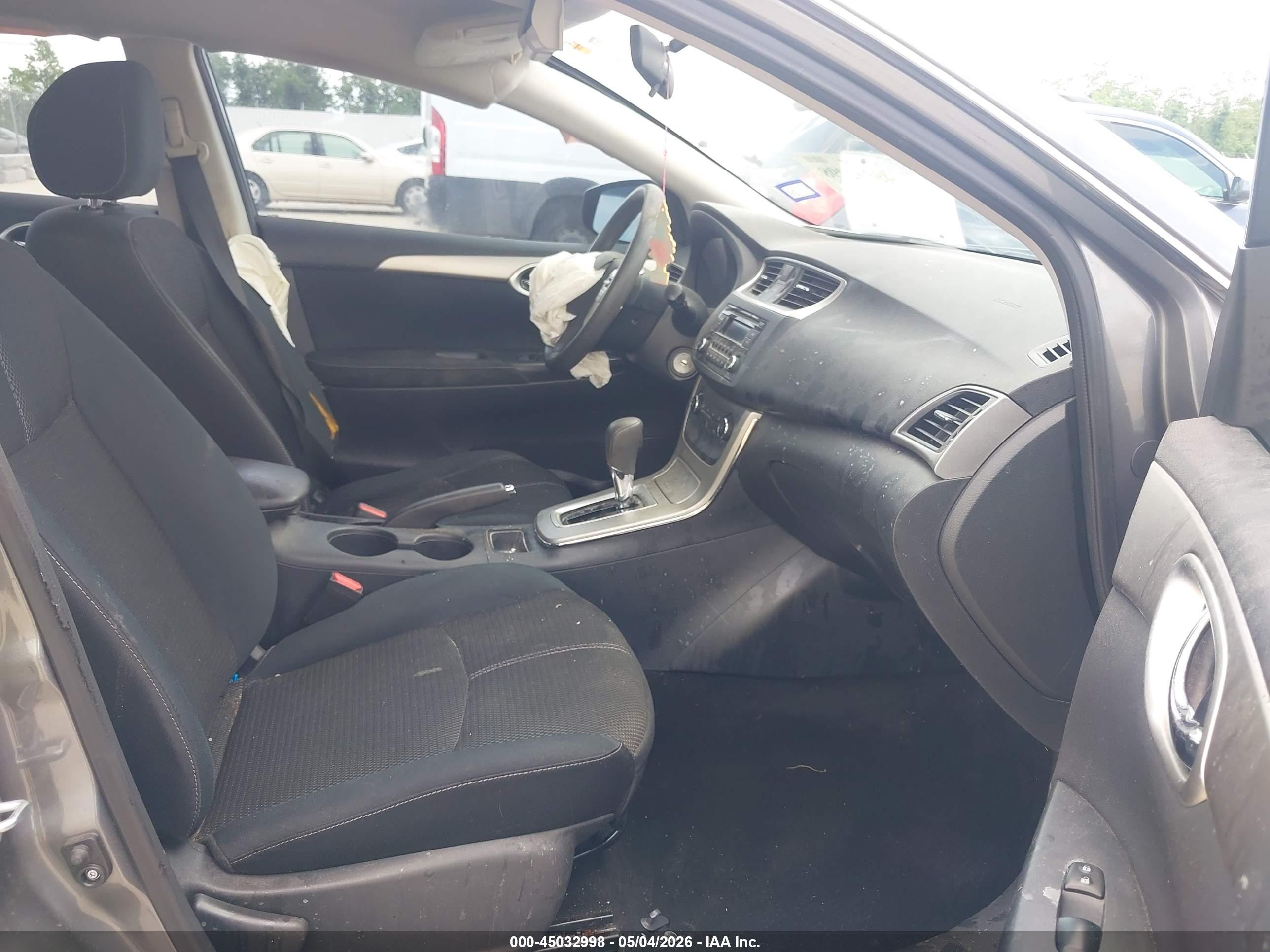 2015 Nissan Sentra S Gray vin: 3N1AB7APXFY332886