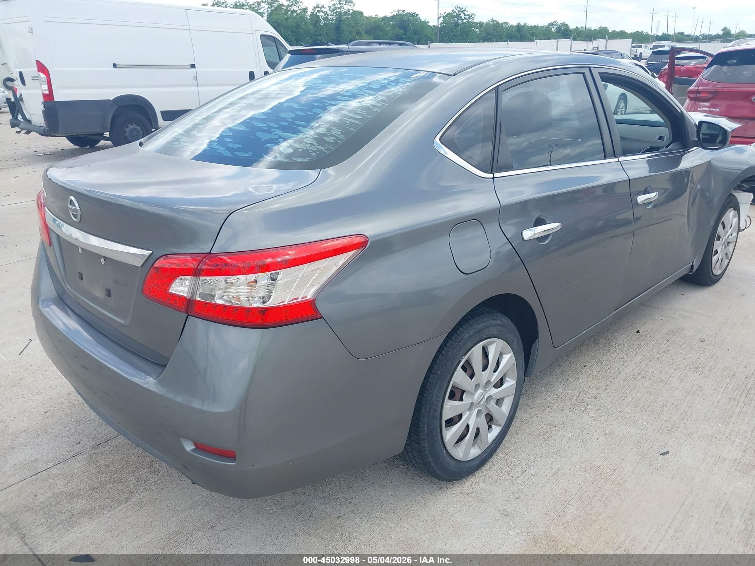2015 Nissan Sentra S Gray vin: 3N1AB7APXFY332886