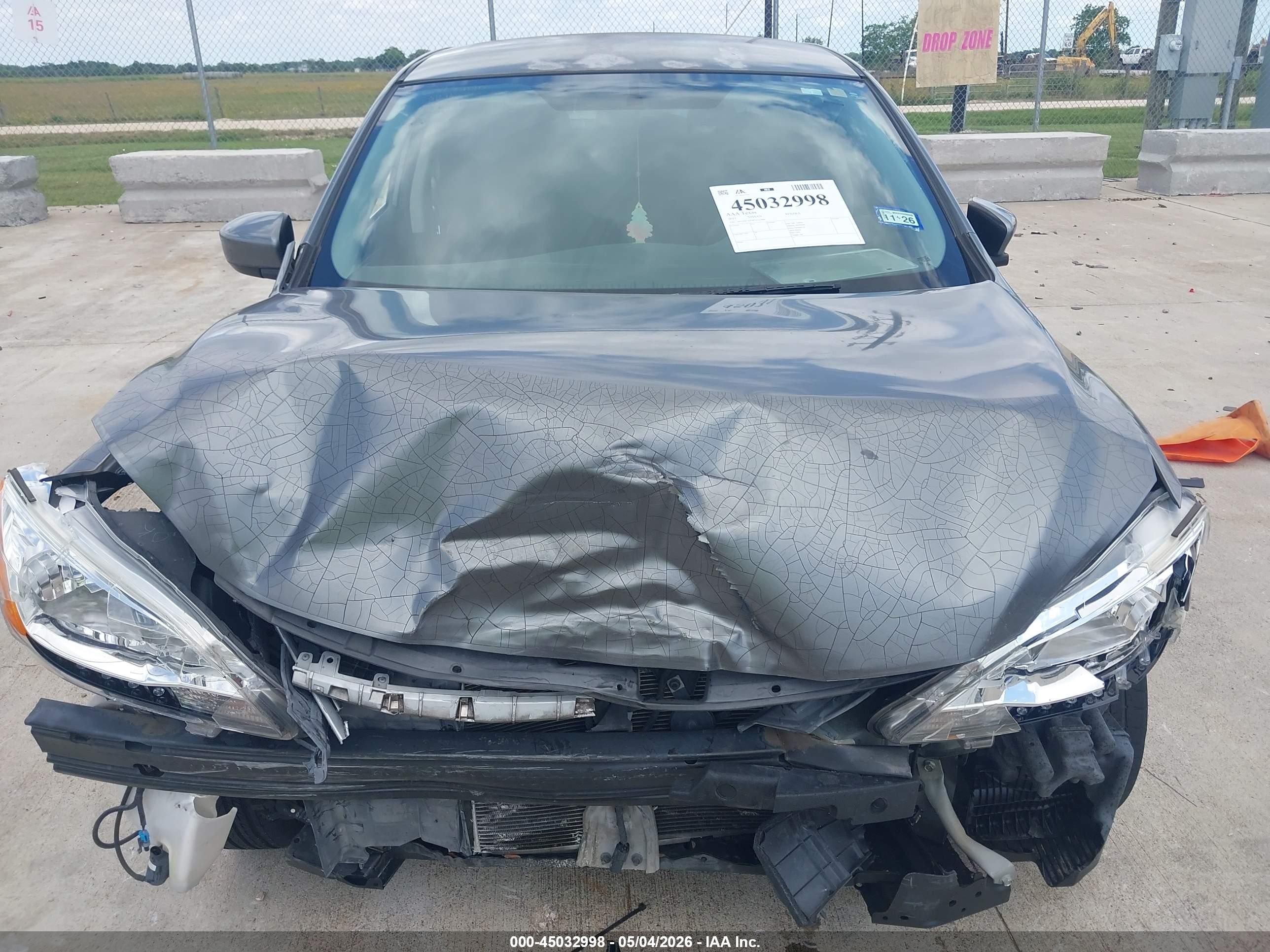 2015 Nissan Sentra S Gray vin: 3N1AB7APXFY332886