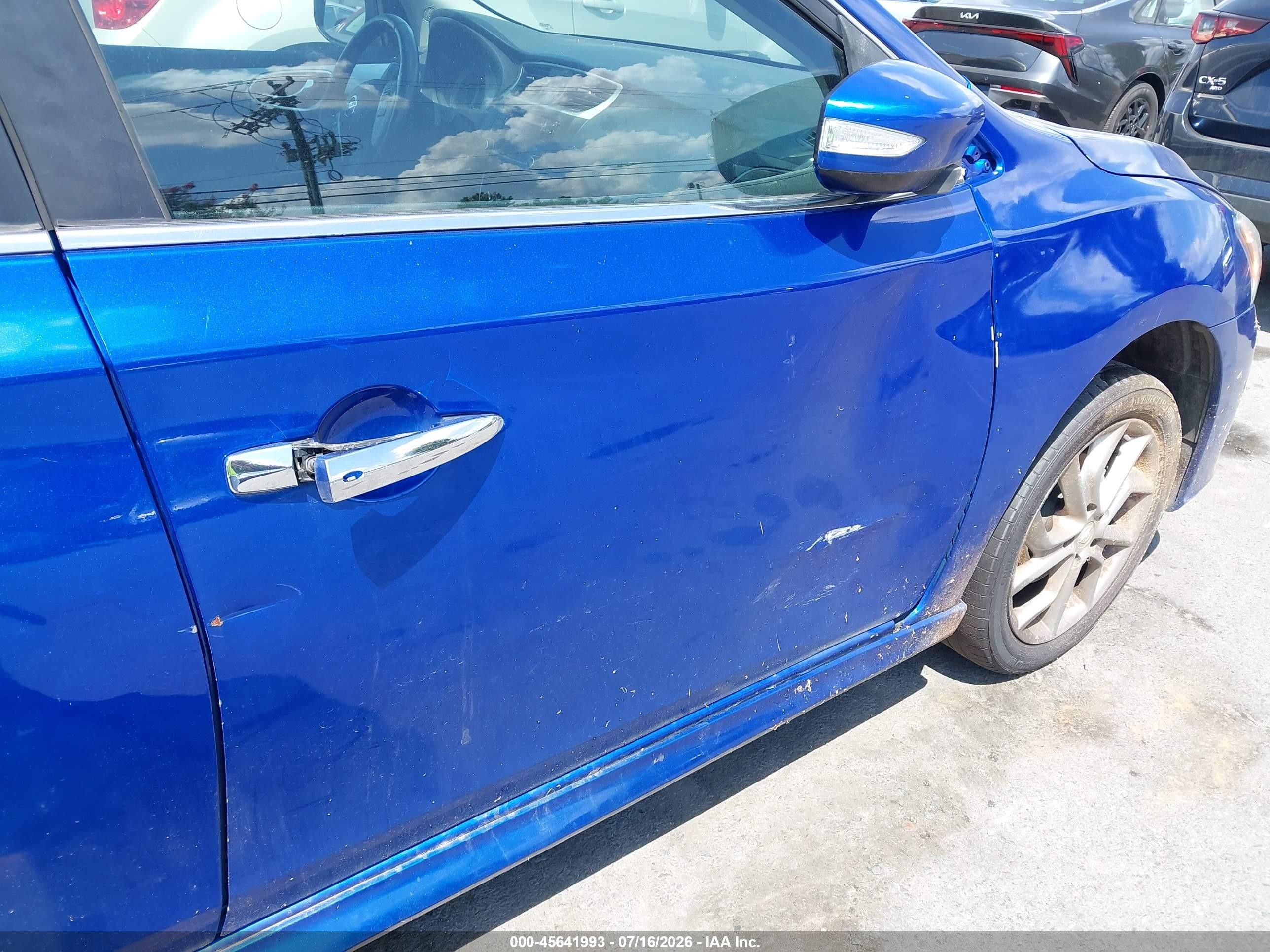 2015 Nissan Sentra Sr Blue vin: 3N1AB7APXFY337277
