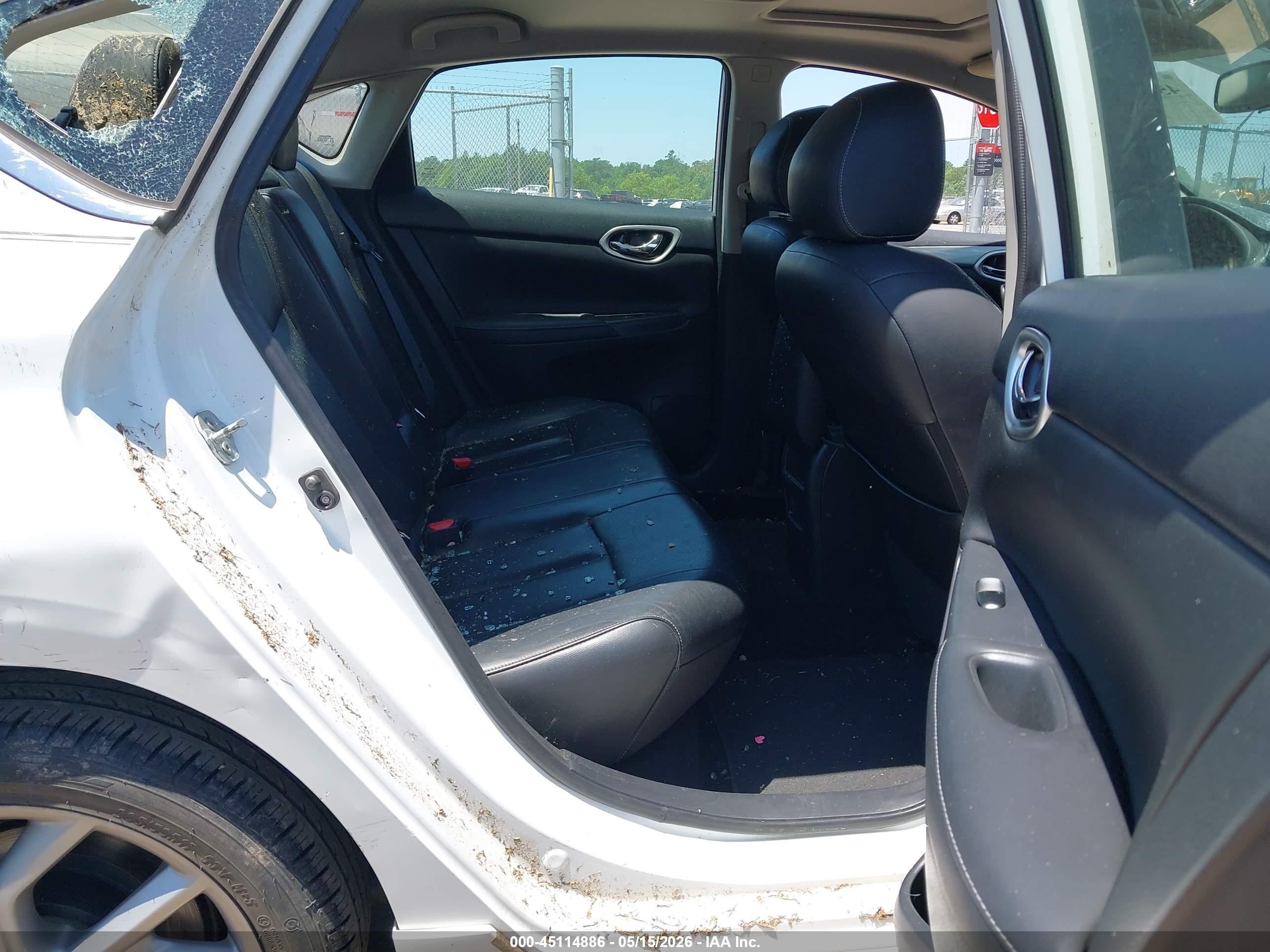 2015 Nissan Sentra Sr White vin: 3N1AB7APXFY337330