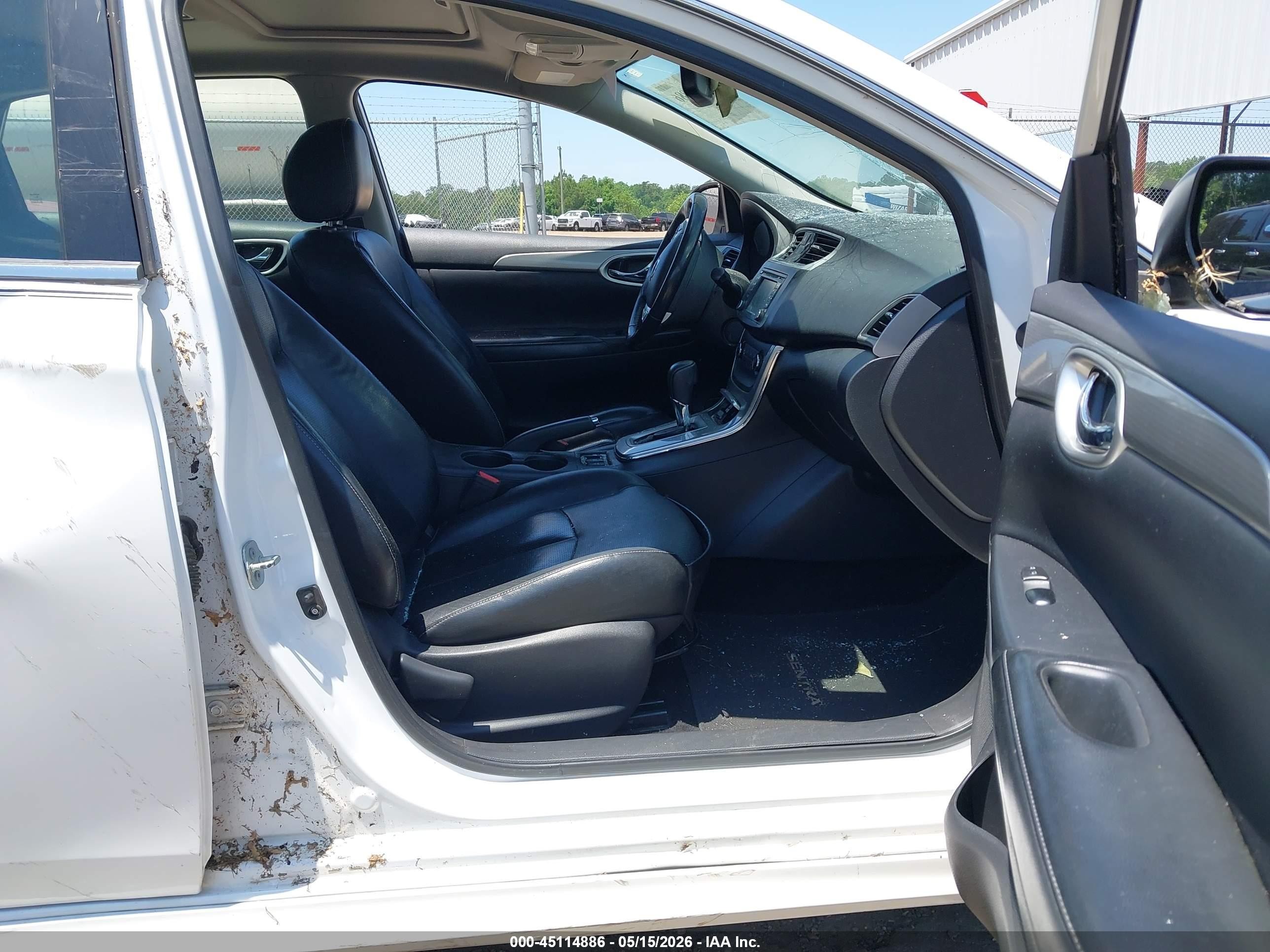 2015 Nissan Sentra Sr White vin: 3N1AB7APXFY337330