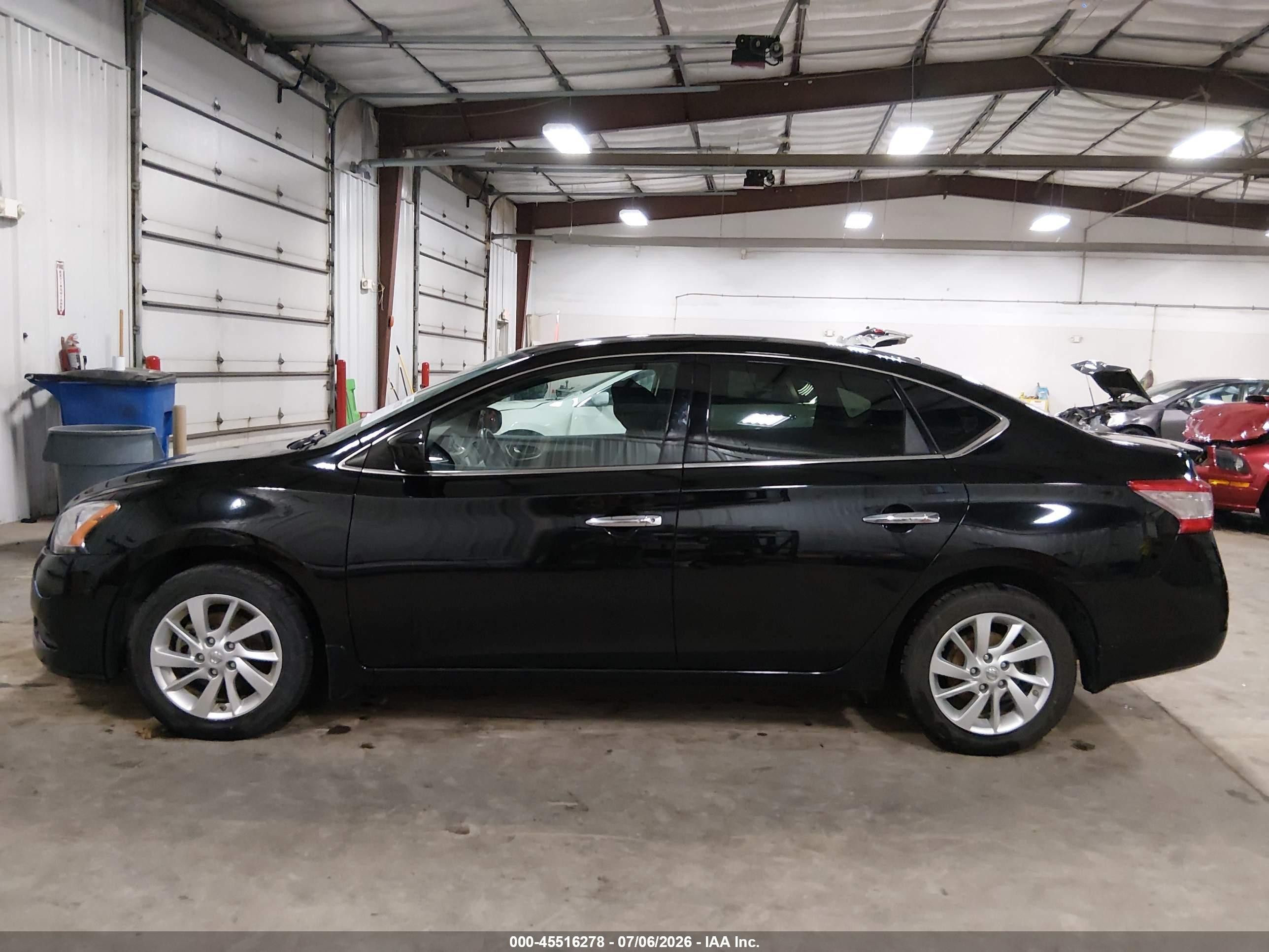 2015 Nissan Sentra Sv Black vin: 3N1AB7APXFY338607