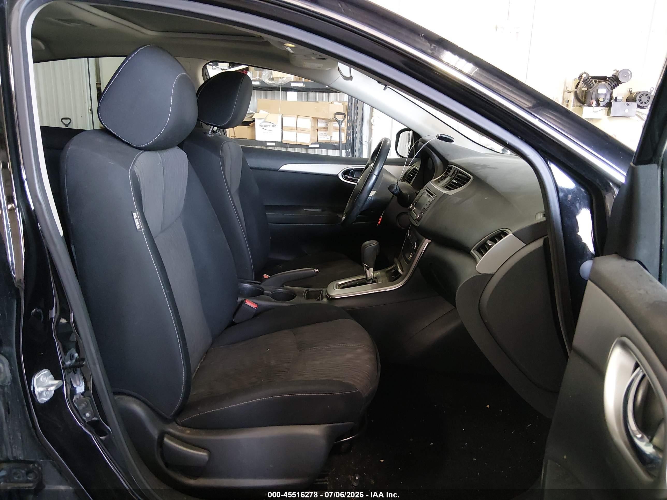 2015 Nissan Sentra Sv Black vin: 3N1AB7APXFY338607