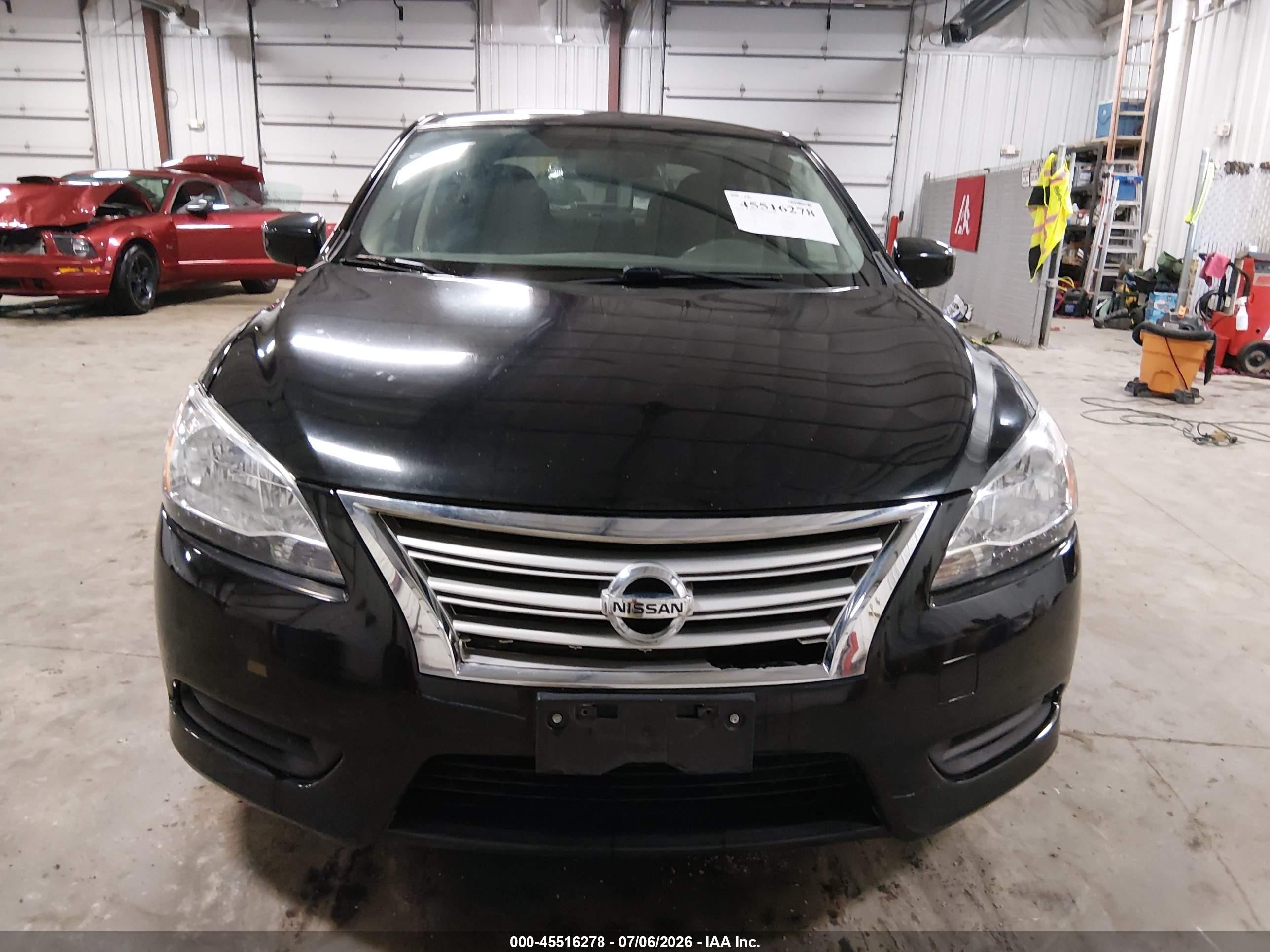 2015 Nissan Sentra Sv Black vin: 3N1AB7APXFY338607