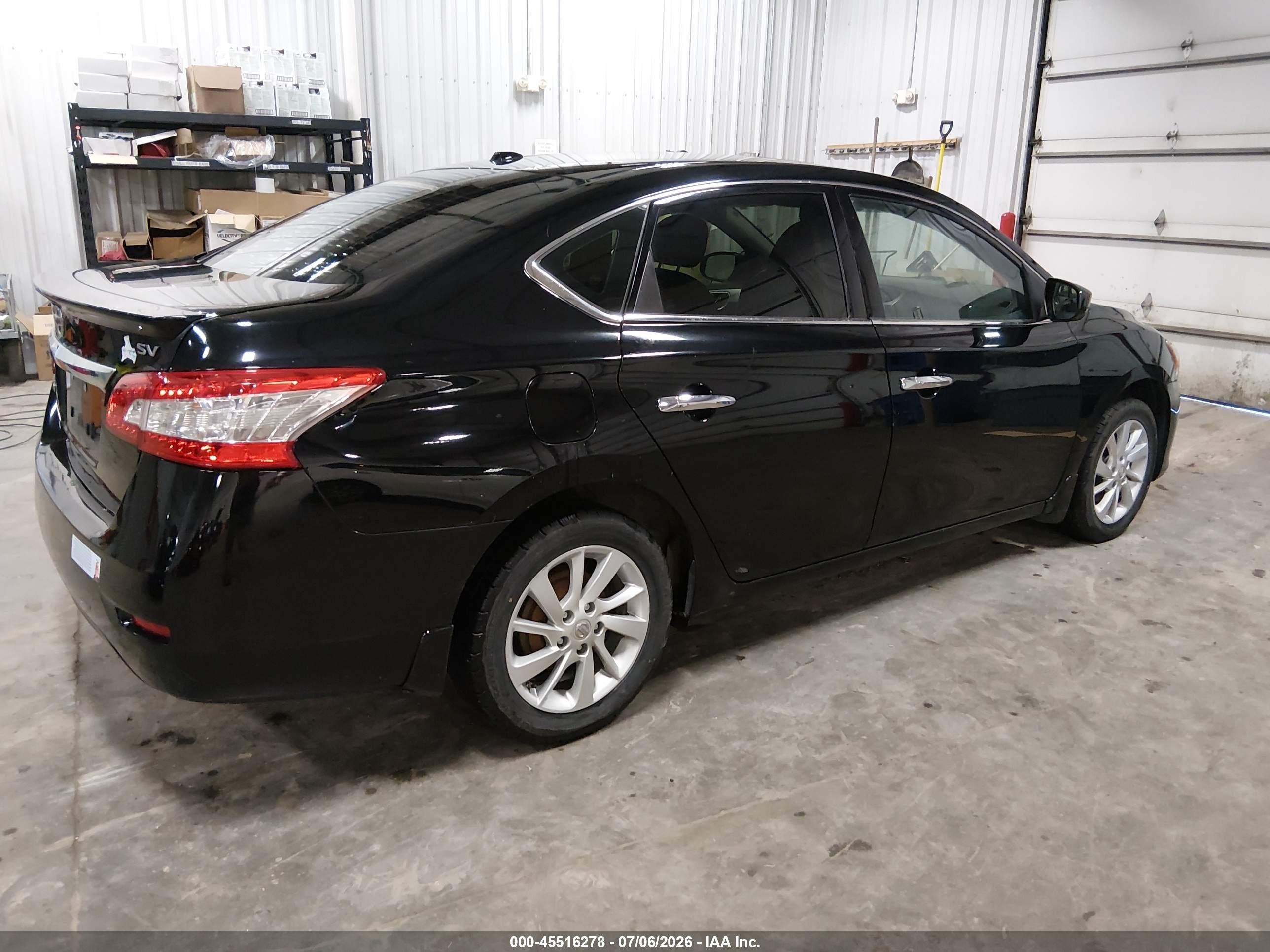 2015 Nissan Sentra Sv Black vin: 3N1AB7APXFY338607