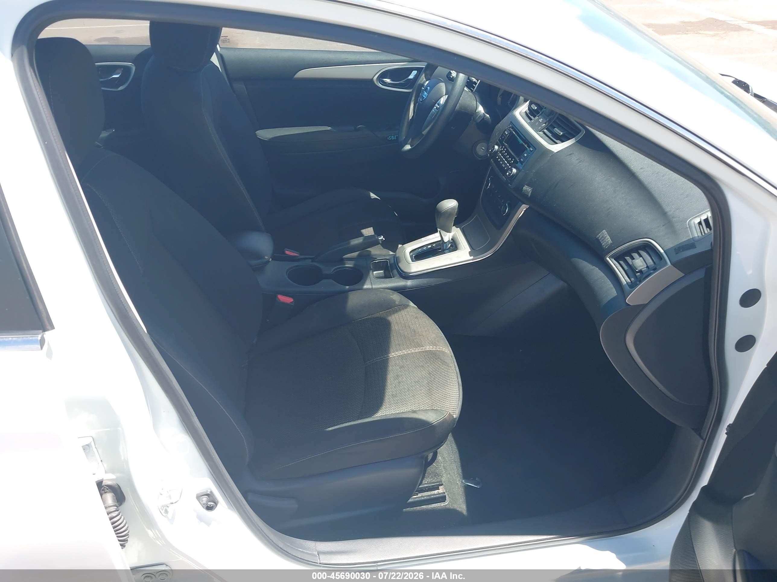 2015 Nissan Sentra Fe+ S White vin: 3N1AB7APXFY343726