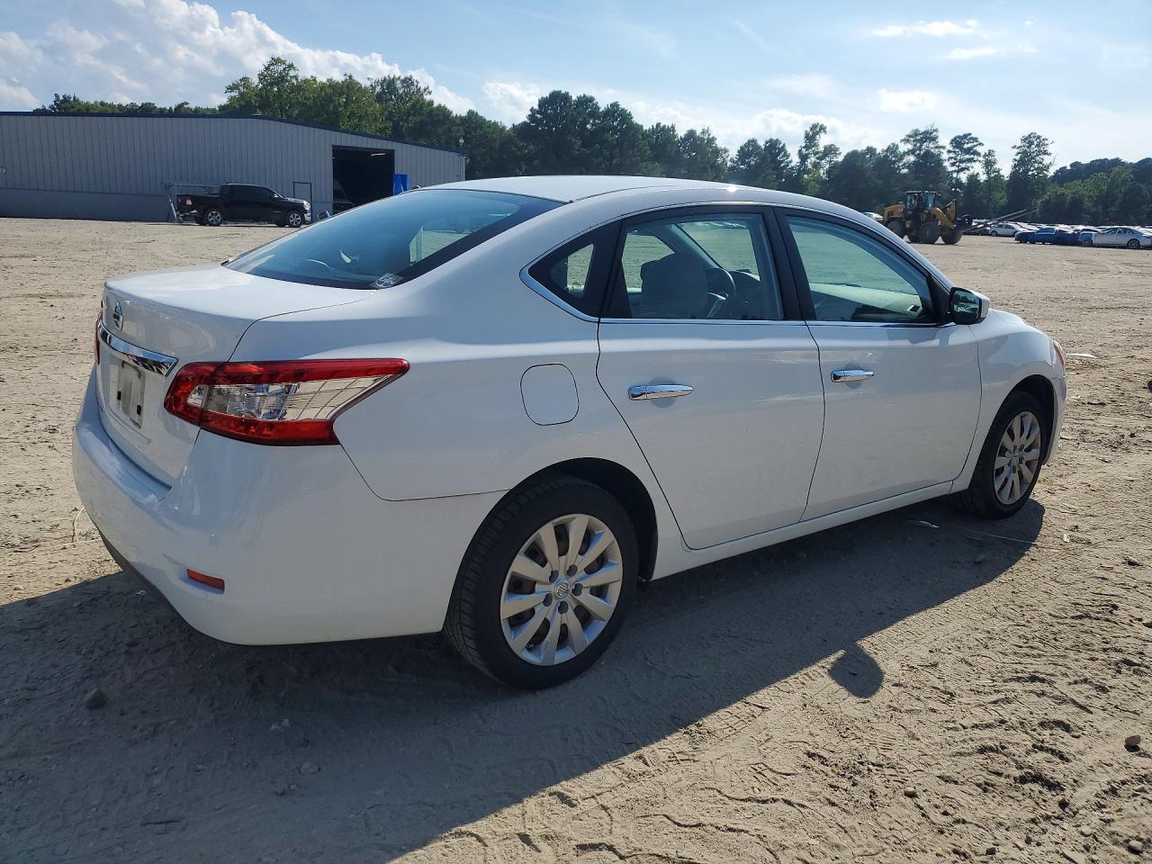 2015 Nissan Sentra S White vin: 3N1AB7APXFY344861