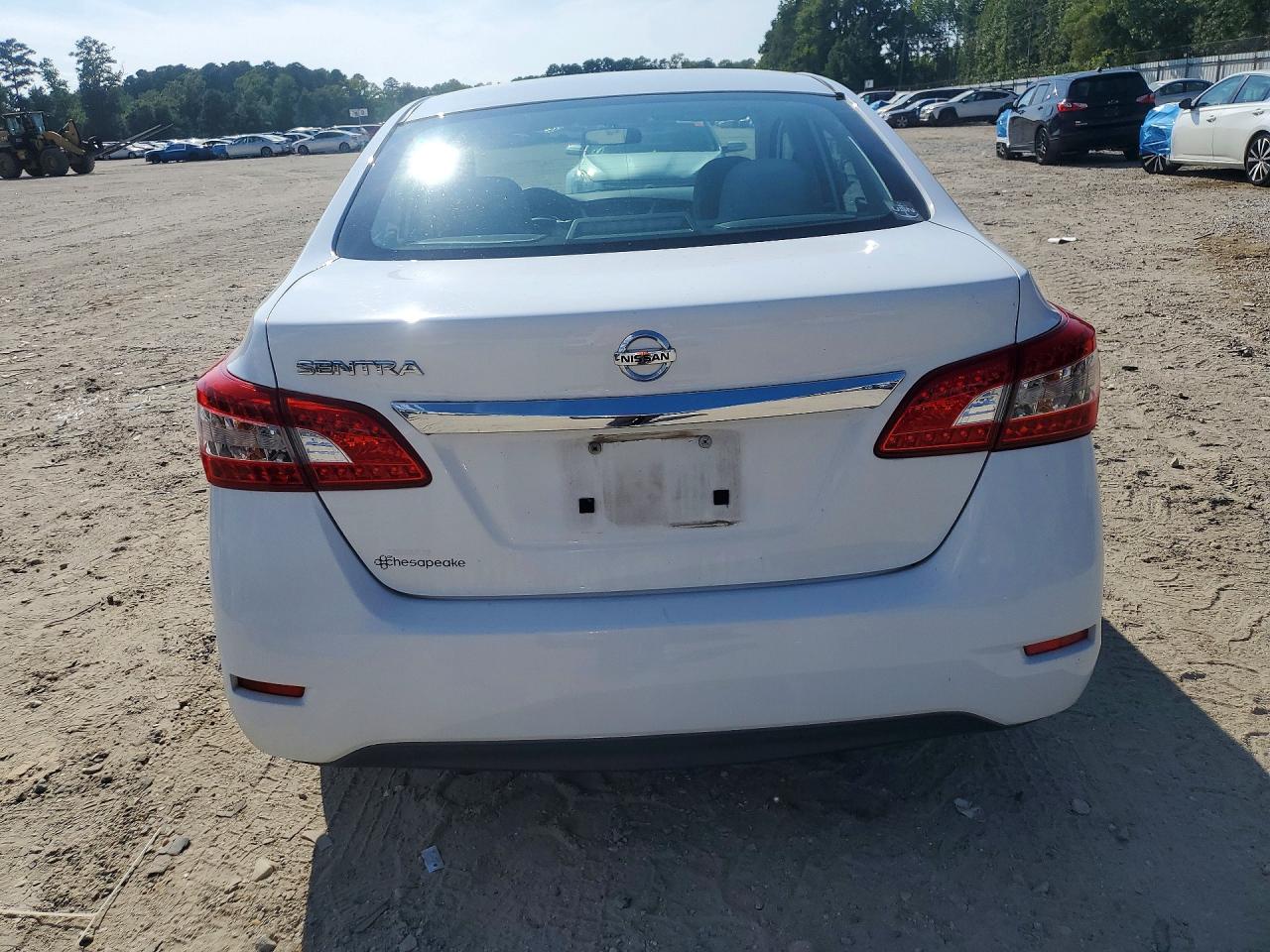 2015 Nissan Sentra S White vin: 3N1AB7APXFY344861