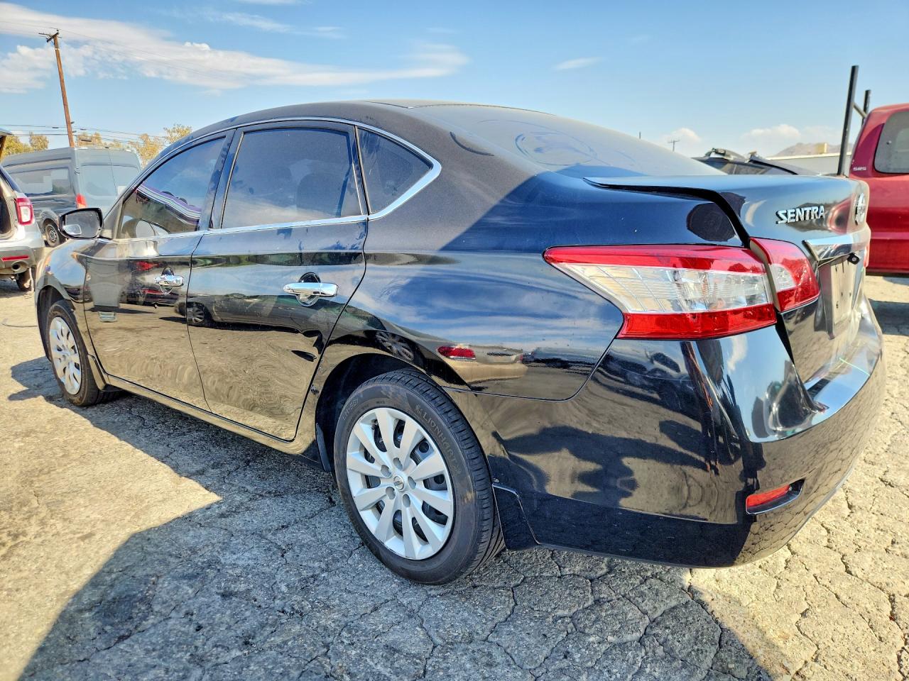 2015 Nissan Sentra S Black vin: 3N1AB7APXFY345735