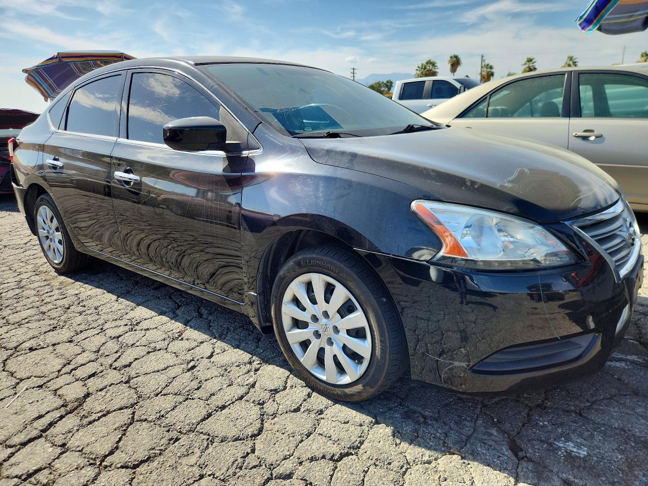 2015 Nissan Sentra S Black vin: 3N1AB7APXFY345735