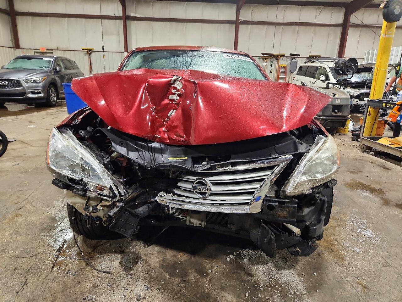 2015 Nissan Sentra Sv Red vin: 3N1AB7APXFY348005