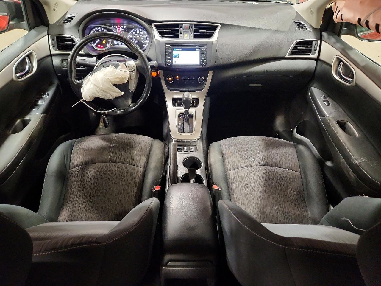 2015 Nissan Sentra Sv Red vin: 3N1AB7APXFY348005