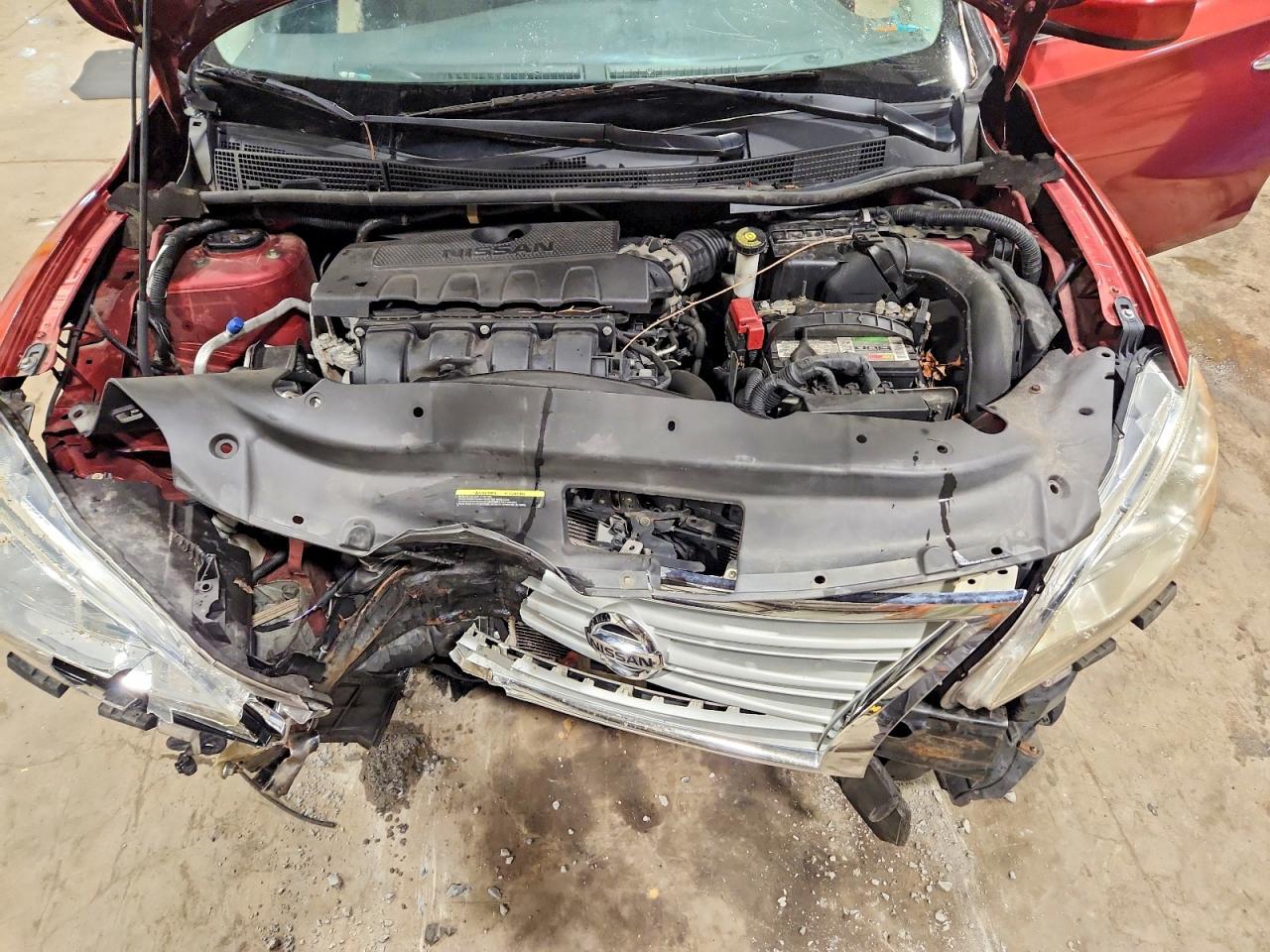 2015 Nissan Sentra Sv Red vin: 3N1AB7APXFY348005