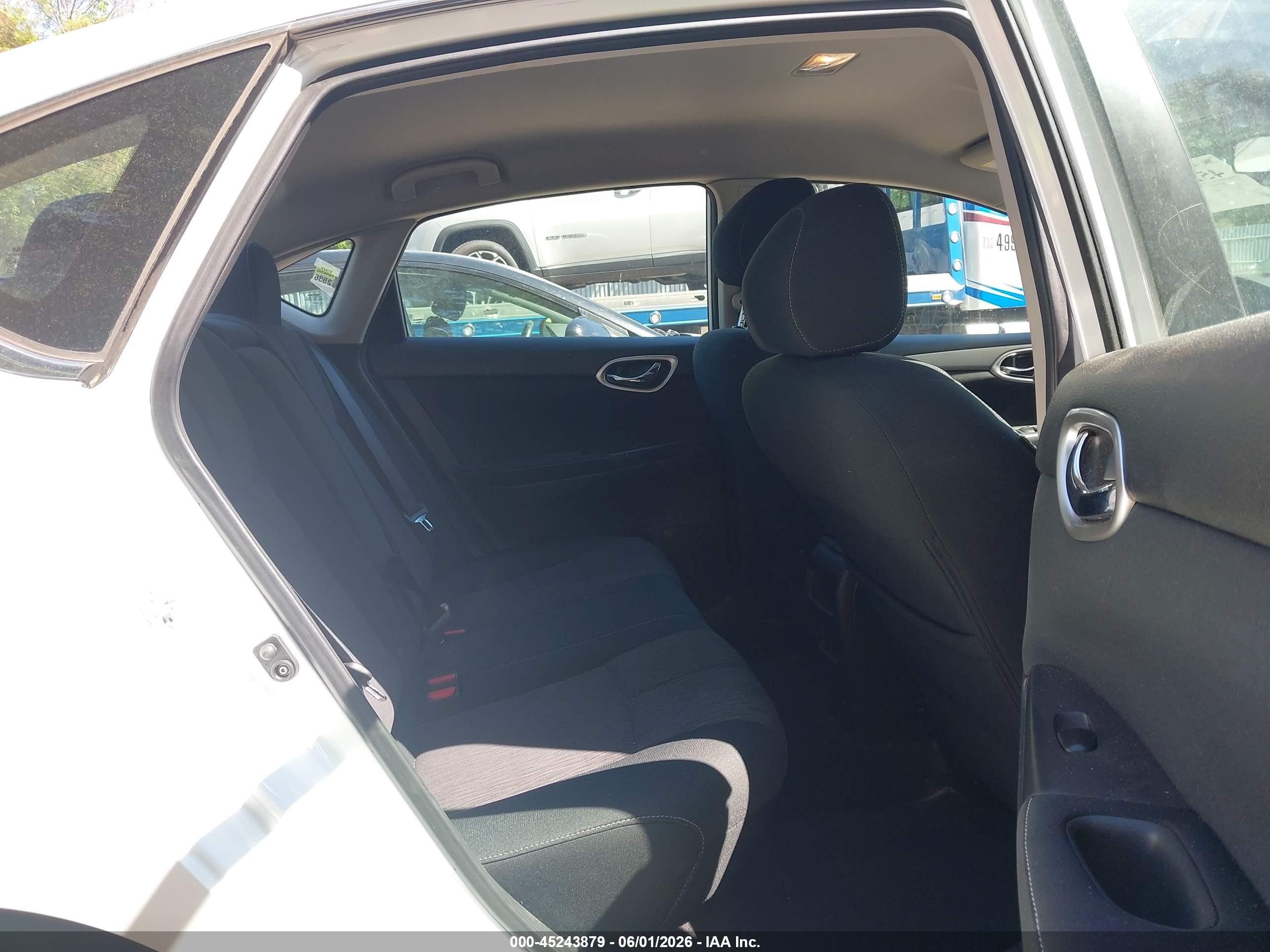 2015 Nissan Sentra Sv White vin: 3N1AB7APXFY349736