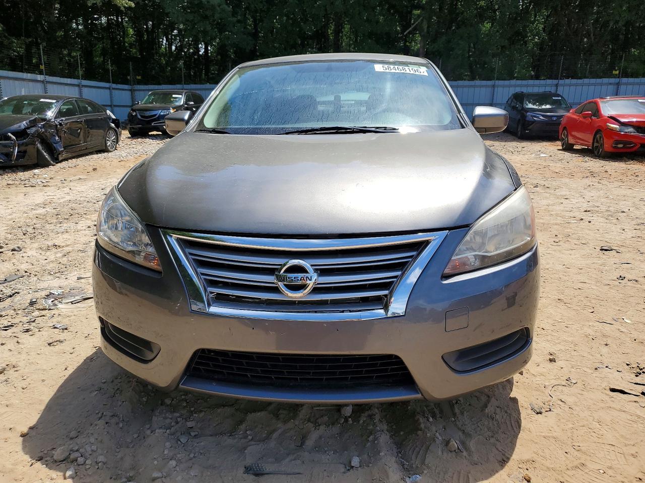 2015 Nissan Sentra Sv Gray vin: 3N1AB7APXFY356802