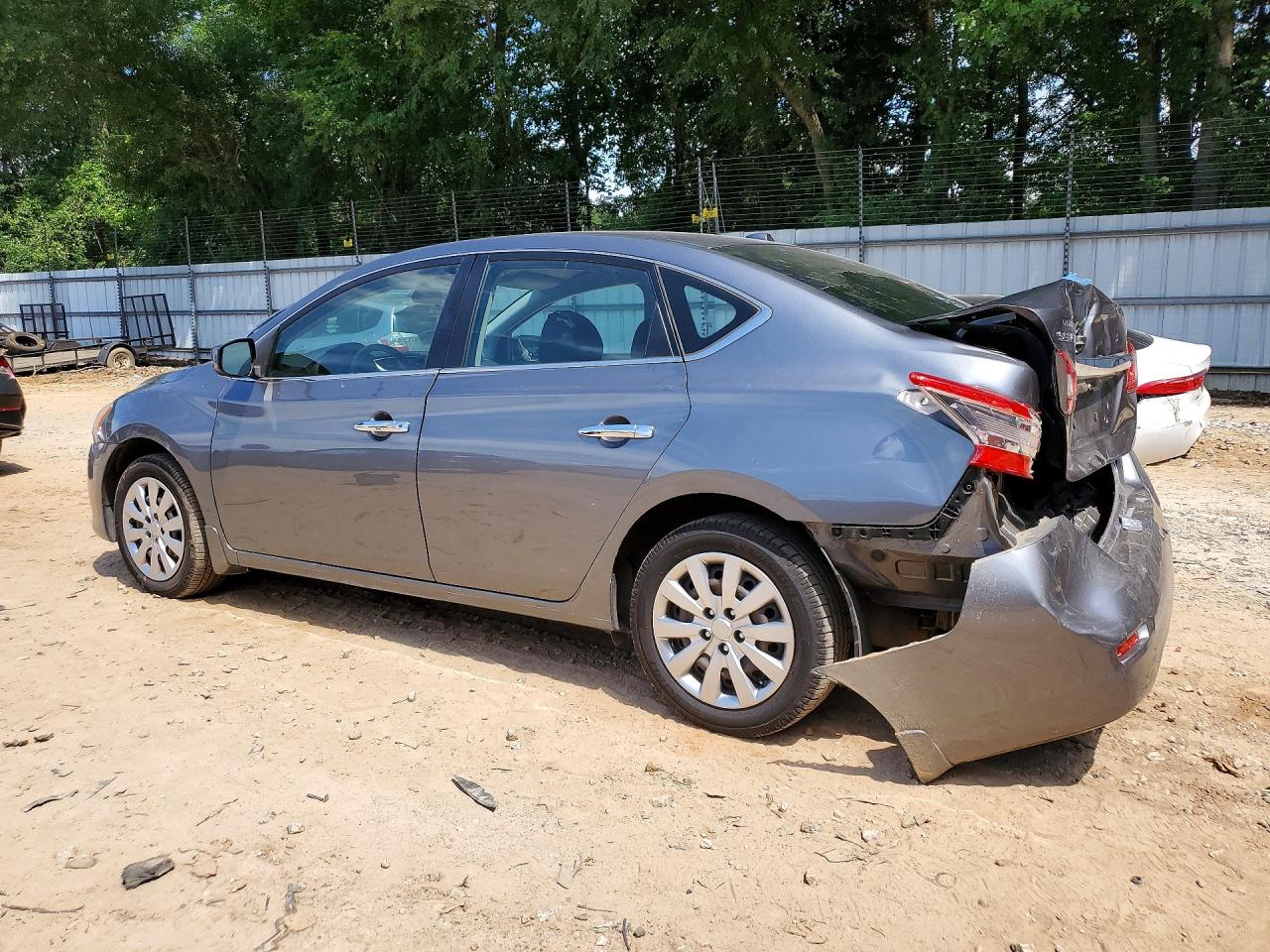 2015 Nissan Sentra Sv Gray vin: 3N1AB7APXFY356802