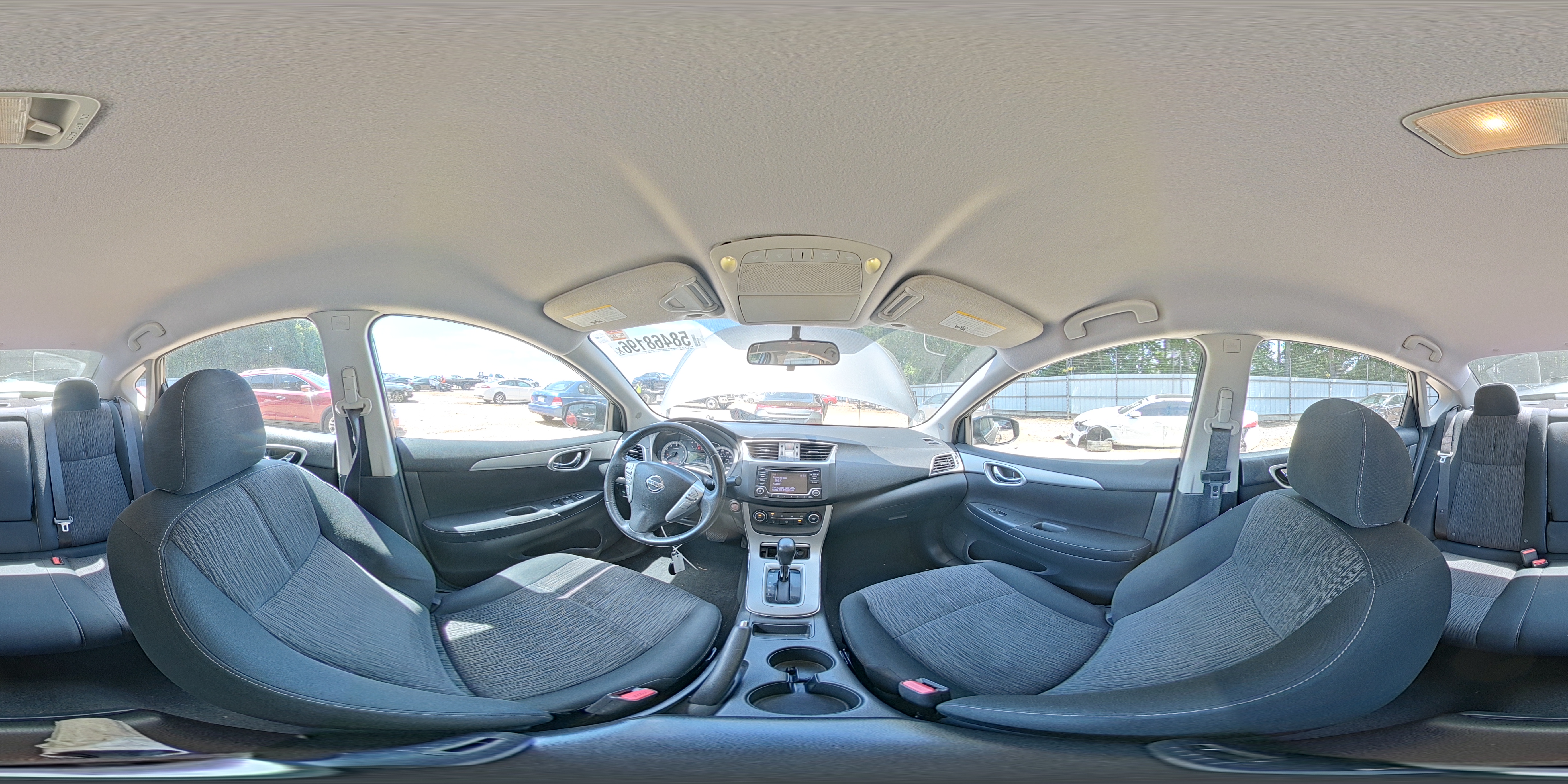 2015 Nissan Sentra Sv Gray vin: 3N1AB7APXFY356802