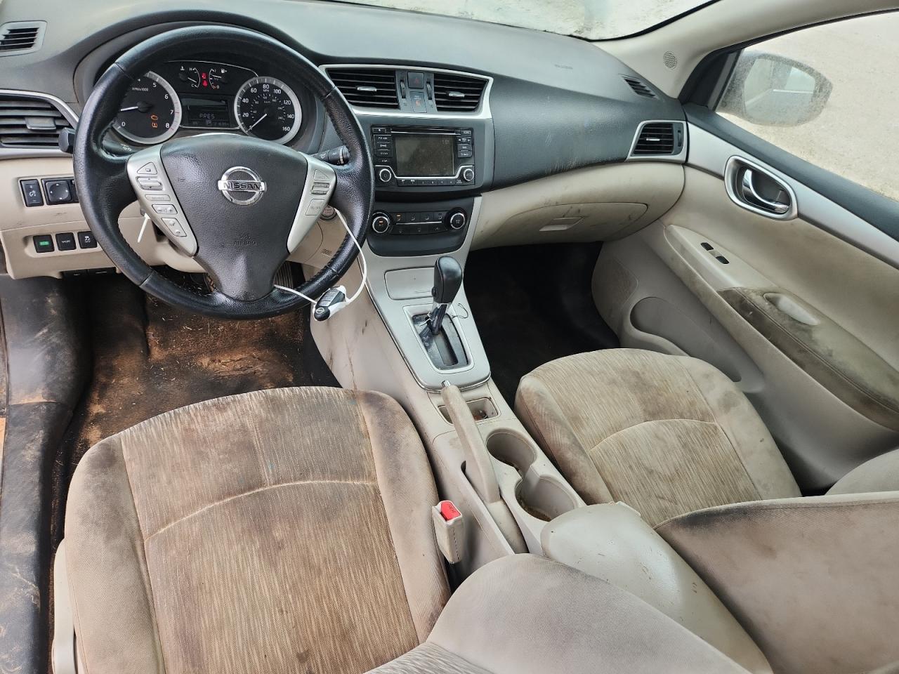 2015 Nissan Sentra Sv Blue vin: 3N1AB7APXFY358291