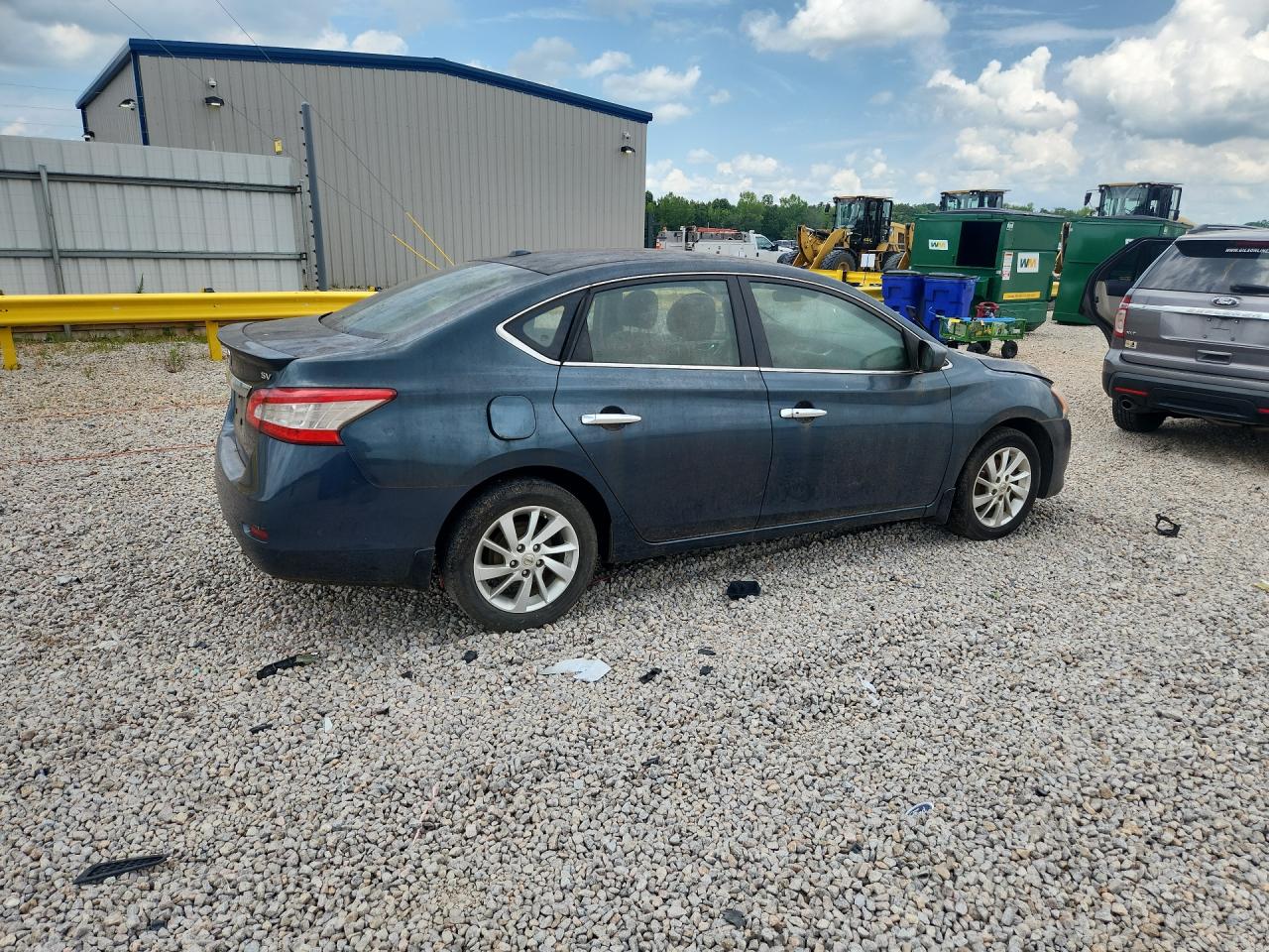 2015 Nissan Sentra Sv Blue vin: 3N1AB7APXFY358291
