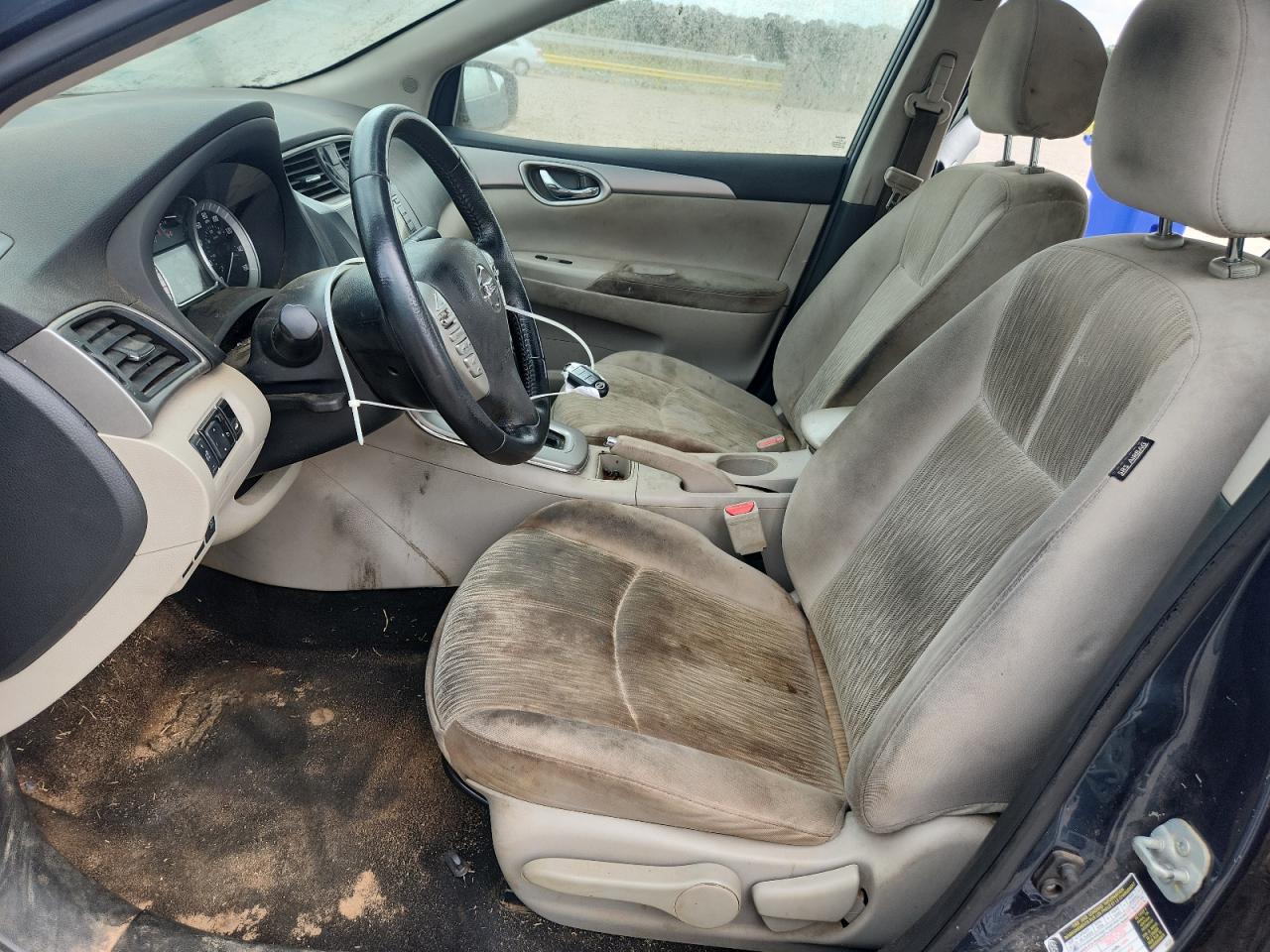 2015 Nissan Sentra Sv Blue vin: 3N1AB7APXFY358291