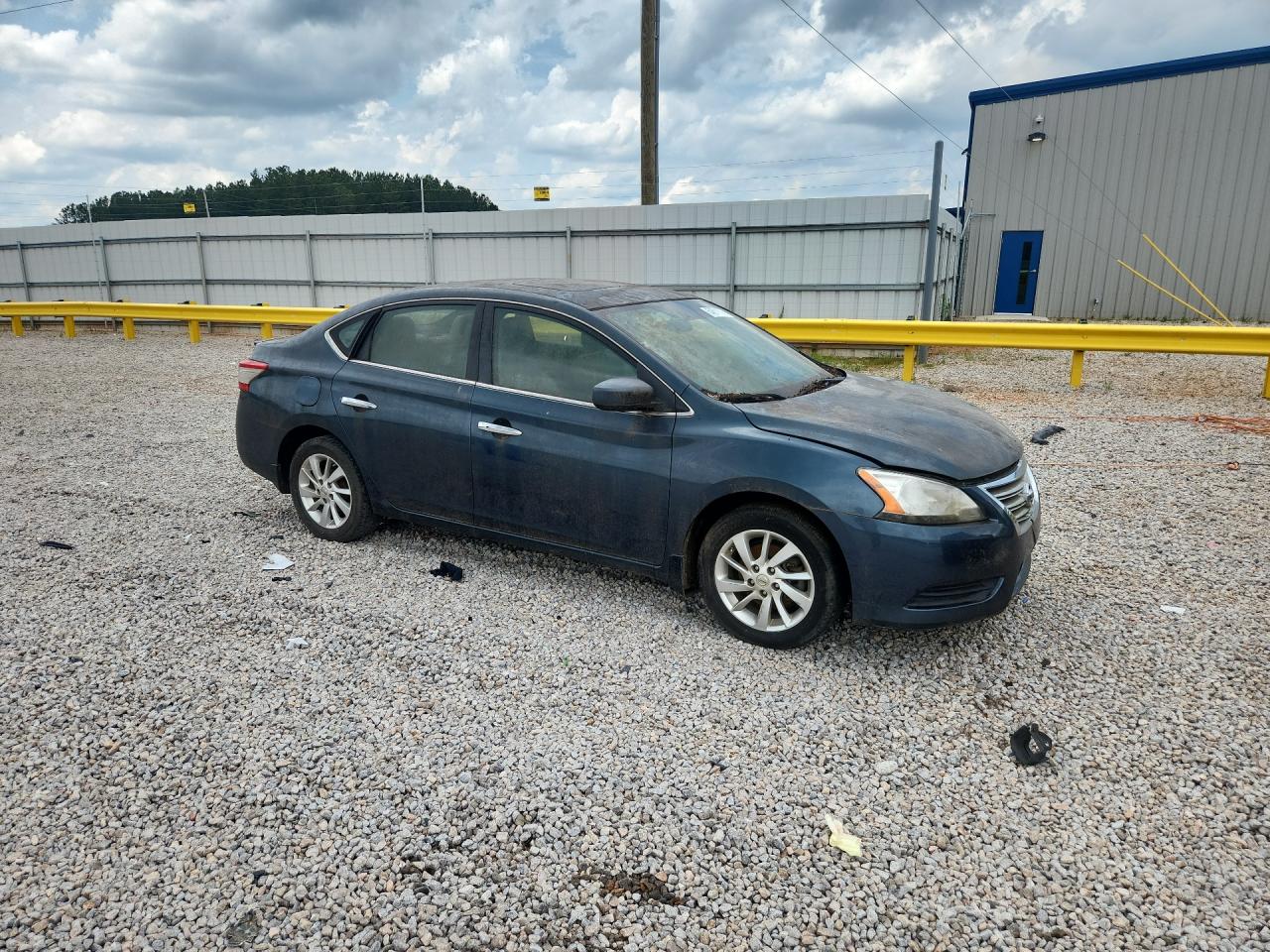 2015 Nissan Sentra Sv Blue vin: 3N1AB7APXFY358291