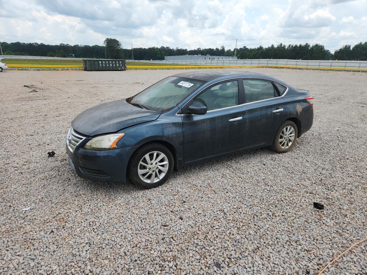 2015 Nissan Sentra Sv Blue vin: 3N1AB7APXFY358291