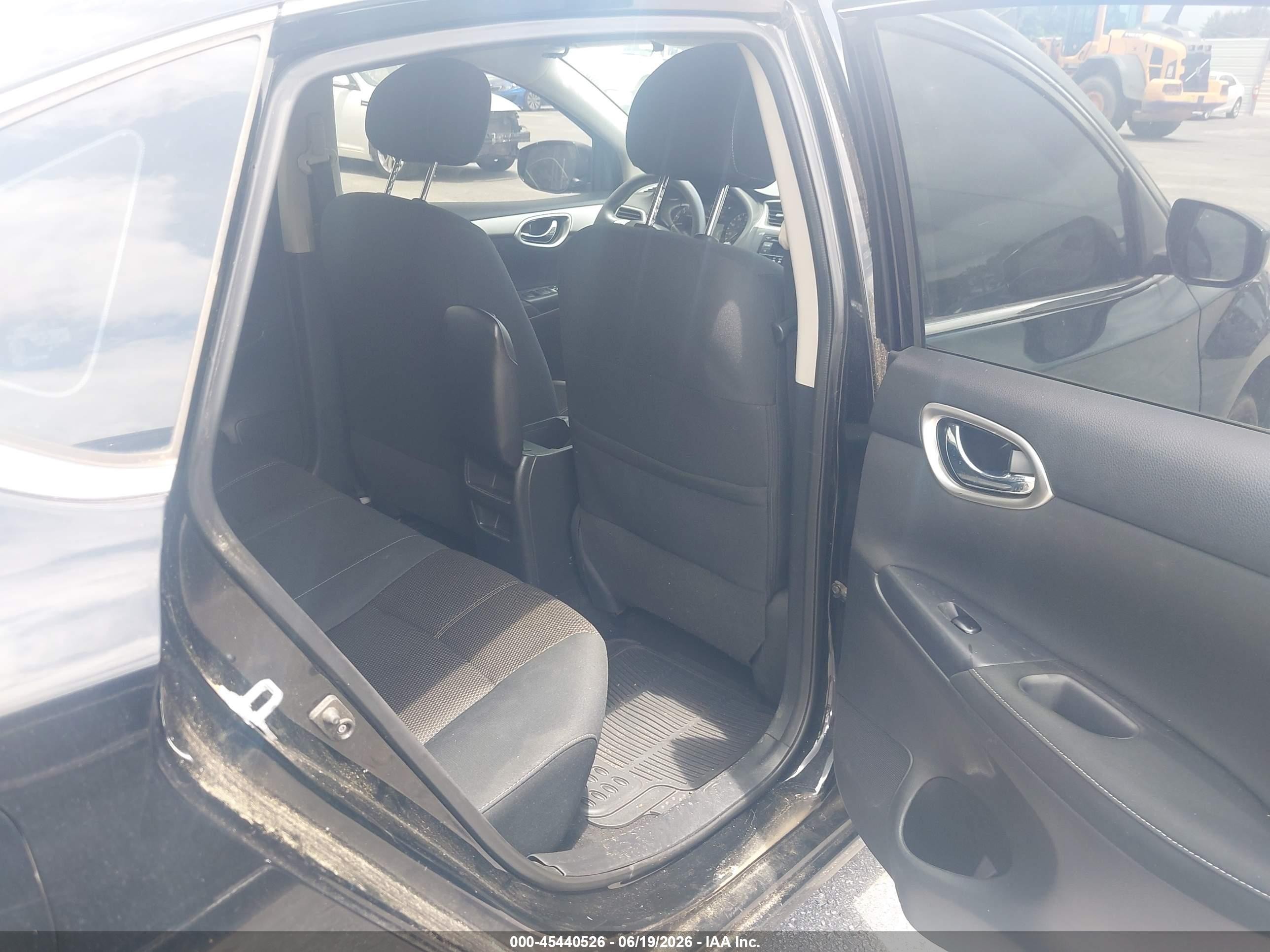 2015 Nissan Sentra S Black vin: 3N1AB7APXFY365595