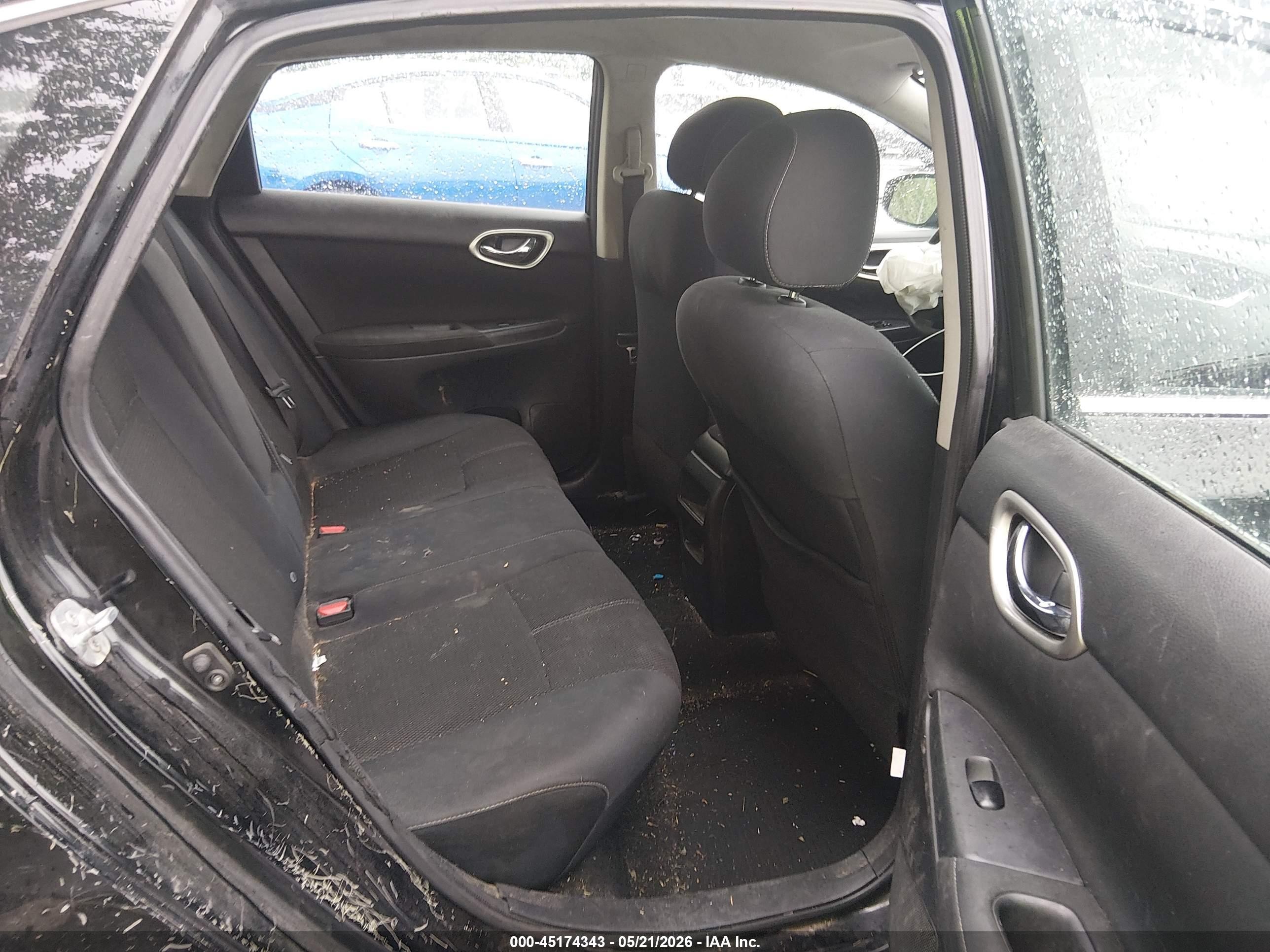 2015 Nissan Sentra S Black vin: 3N1AB7APXFY368917