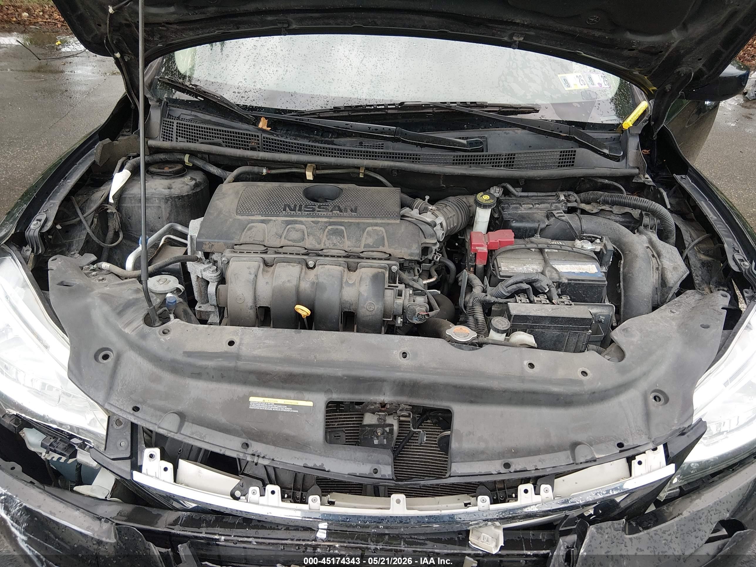 2015 Nissan Sentra S Black vin: 3N1AB7APXFY368917