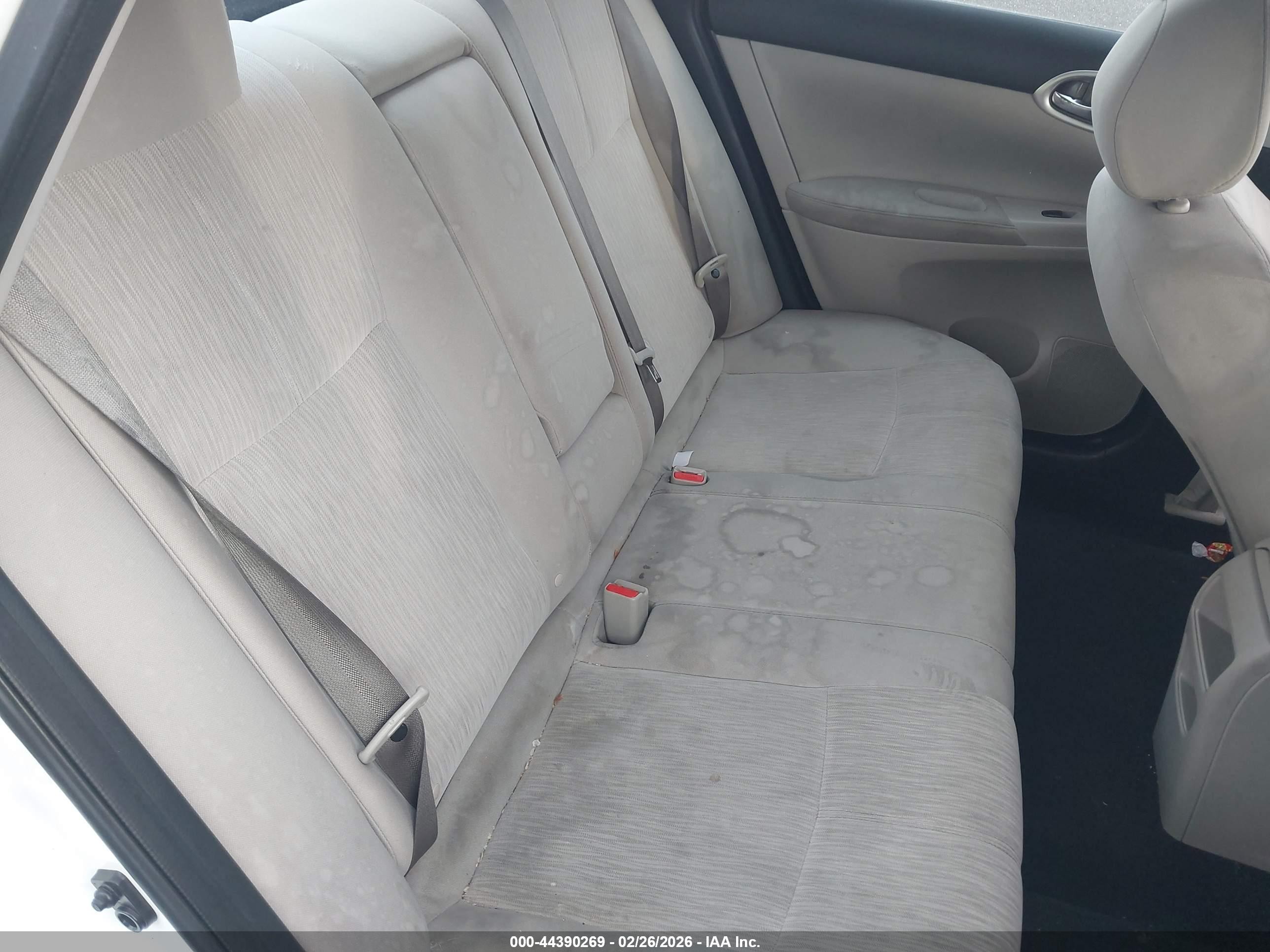 2015 Nissan Sentra Sv White vin: 3N1AB7APXFY373339