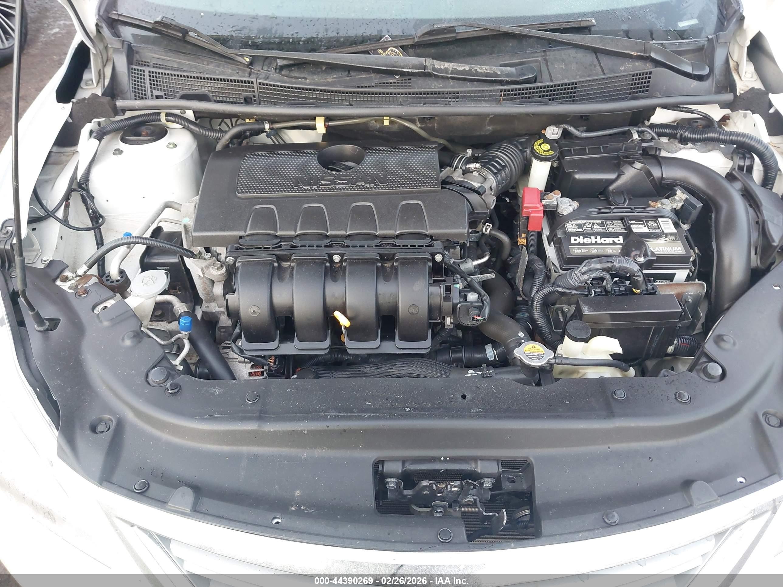 2015 Nissan Sentra Sv White vin: 3N1AB7APXFY373339