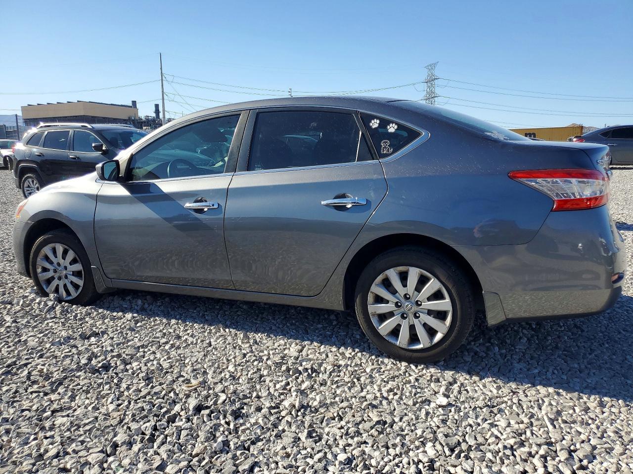 2015 Nissan Sentra S Gray vin: 3N1AB7APXFY373552