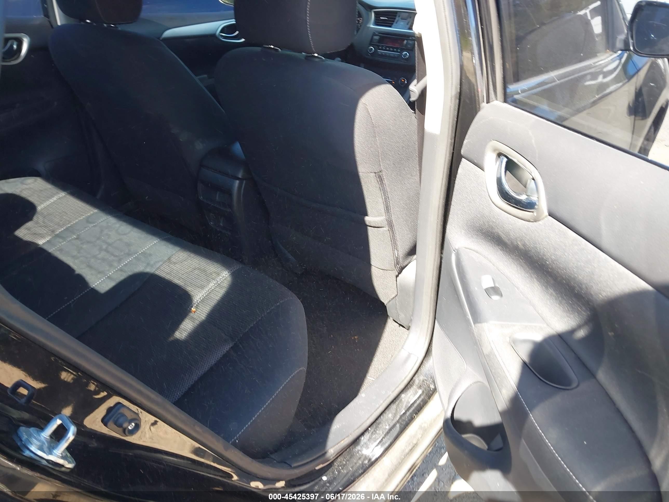 2015 Nissan Sentra S Black vin: 3N1AB7APXFY375589