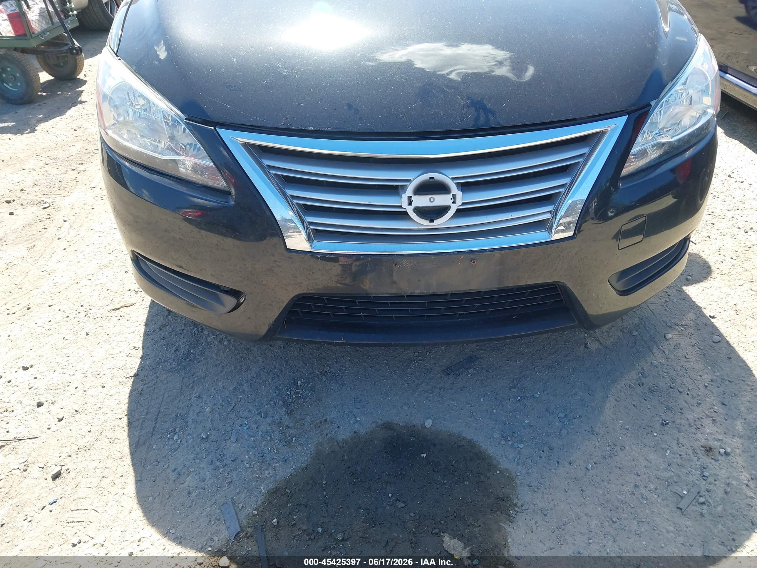 2015 Nissan Sentra S Black vin: 3N1AB7APXFY375589