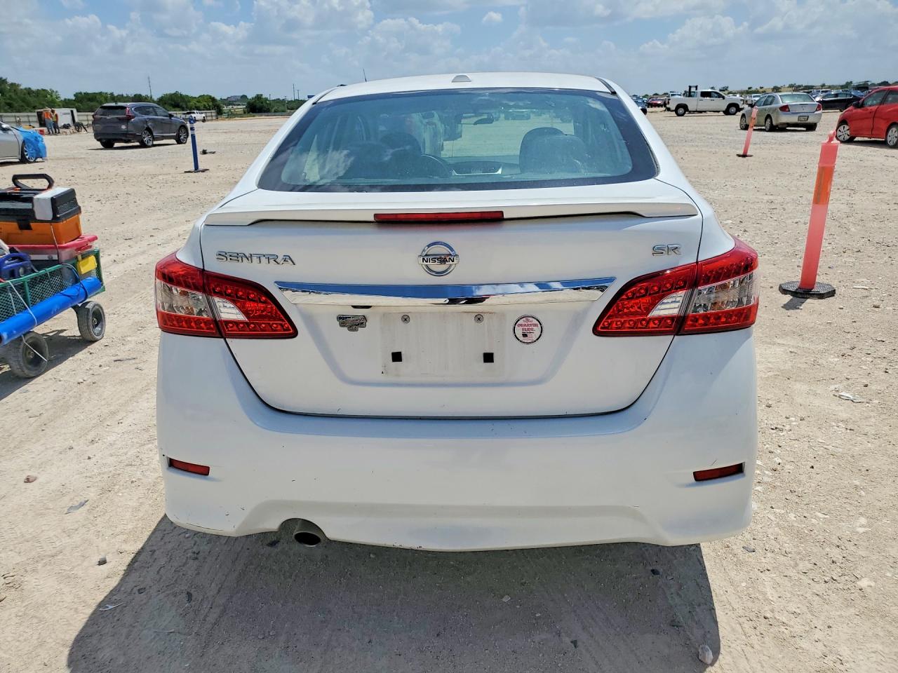 2015 Nissan Sentra Sr Белый vin: 3N1AB7APXFY378427