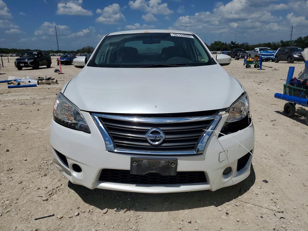 2015 Nissan Sentra Sr Белый vin: 3N1AB7APXFY378427