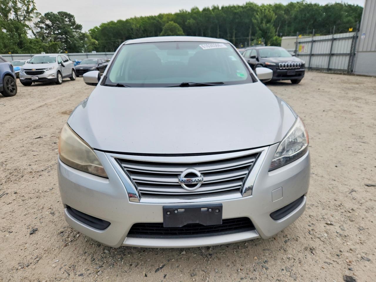 2015 Nissan Sentra Sv Silver vin: 3N1AB7APXFY382767