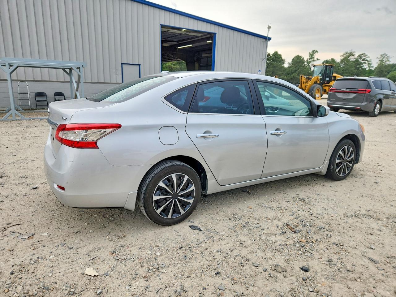 2015 Nissan Sentra Sv Silver vin: 3N1AB7APXFY382767