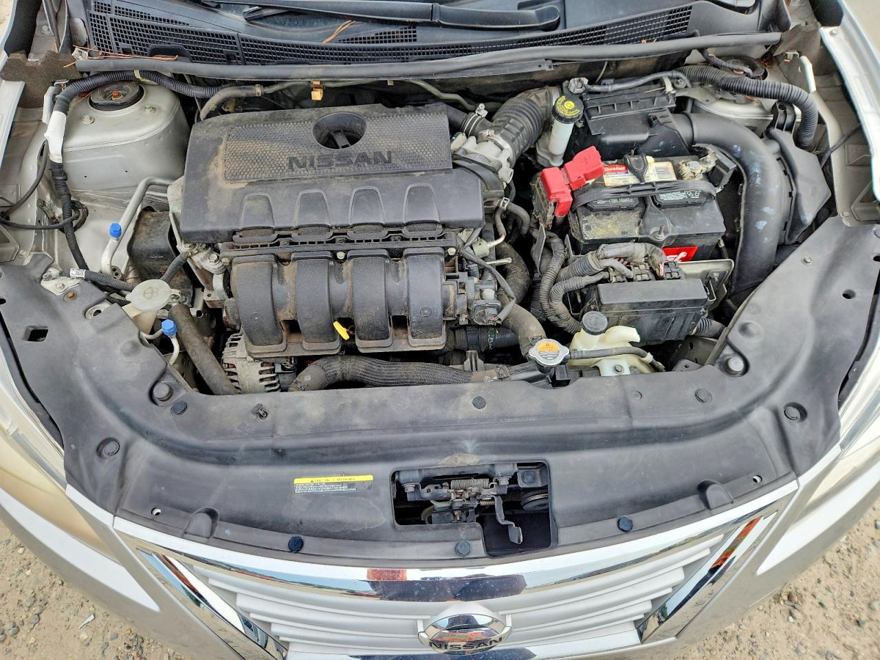 2015 Nissan Sentra Sv Silver vin: 3N1AB7APXFY382767