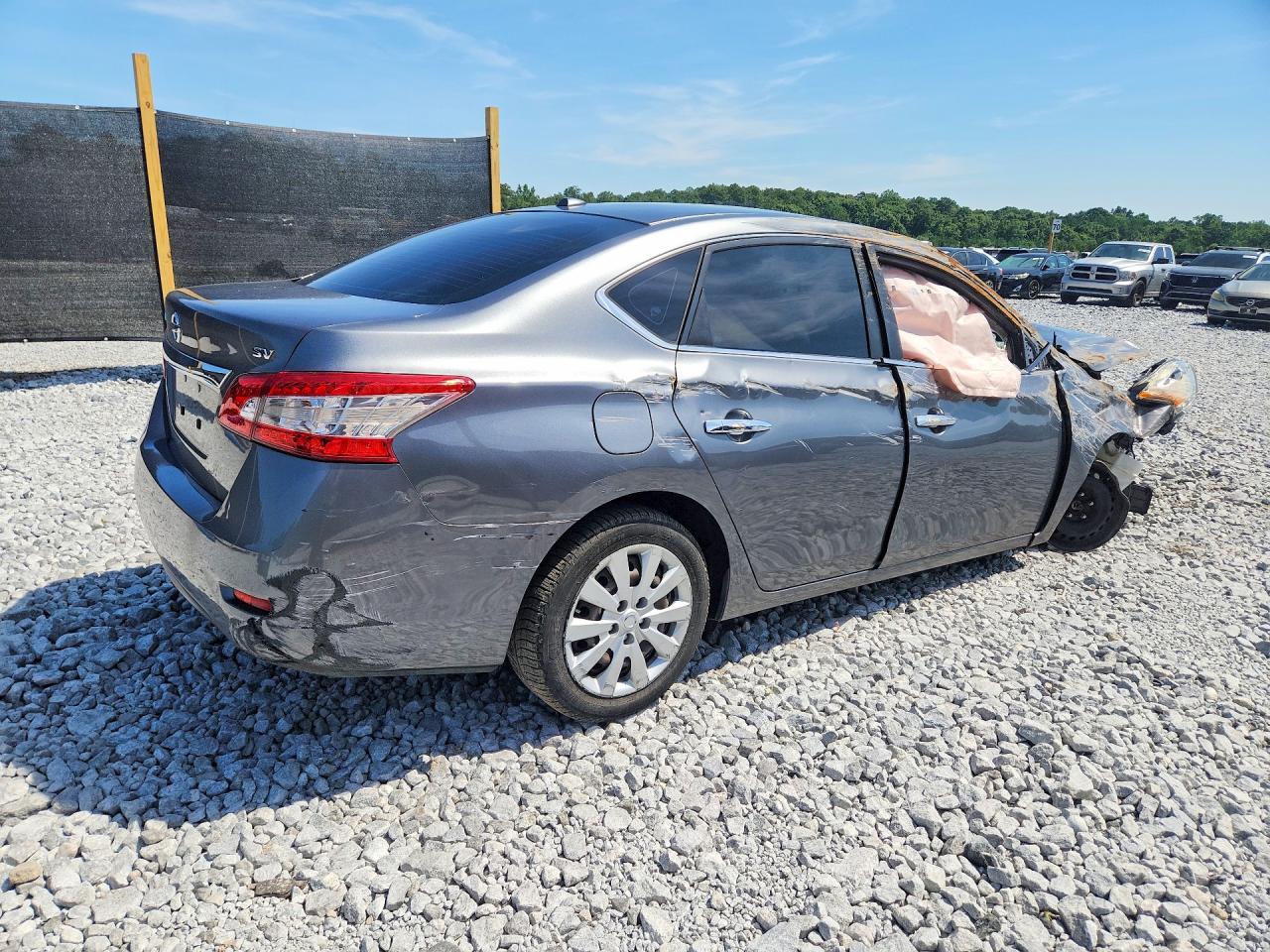 2015 Nissan Sentra Sv Серебряный vin: 3N1AB7APXFY383997
