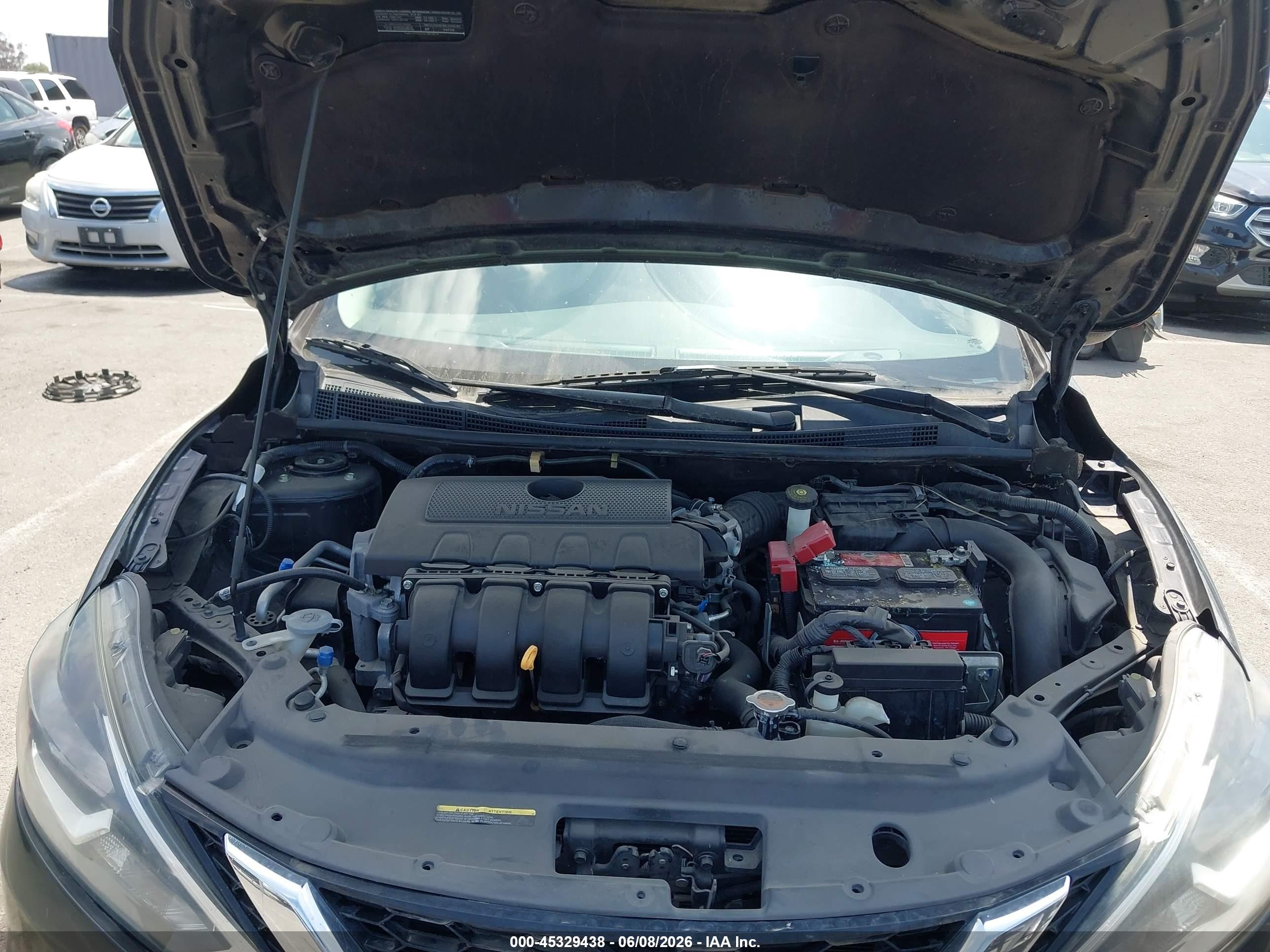 2016 Nissan Sentra Sv Black vin: 3N1AB7APXGY218887